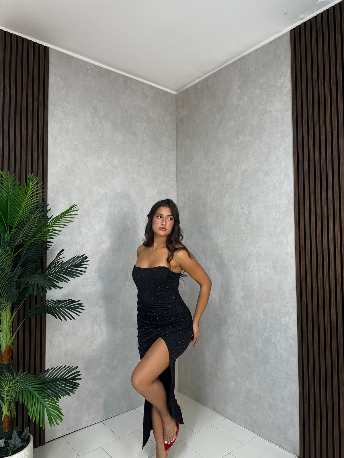 ABITO GLAM CORSET SHINE