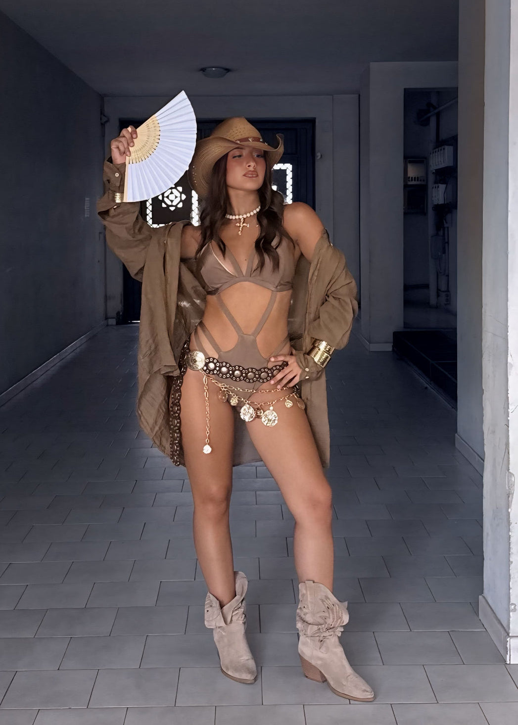 Costume intero amabil bronzo
