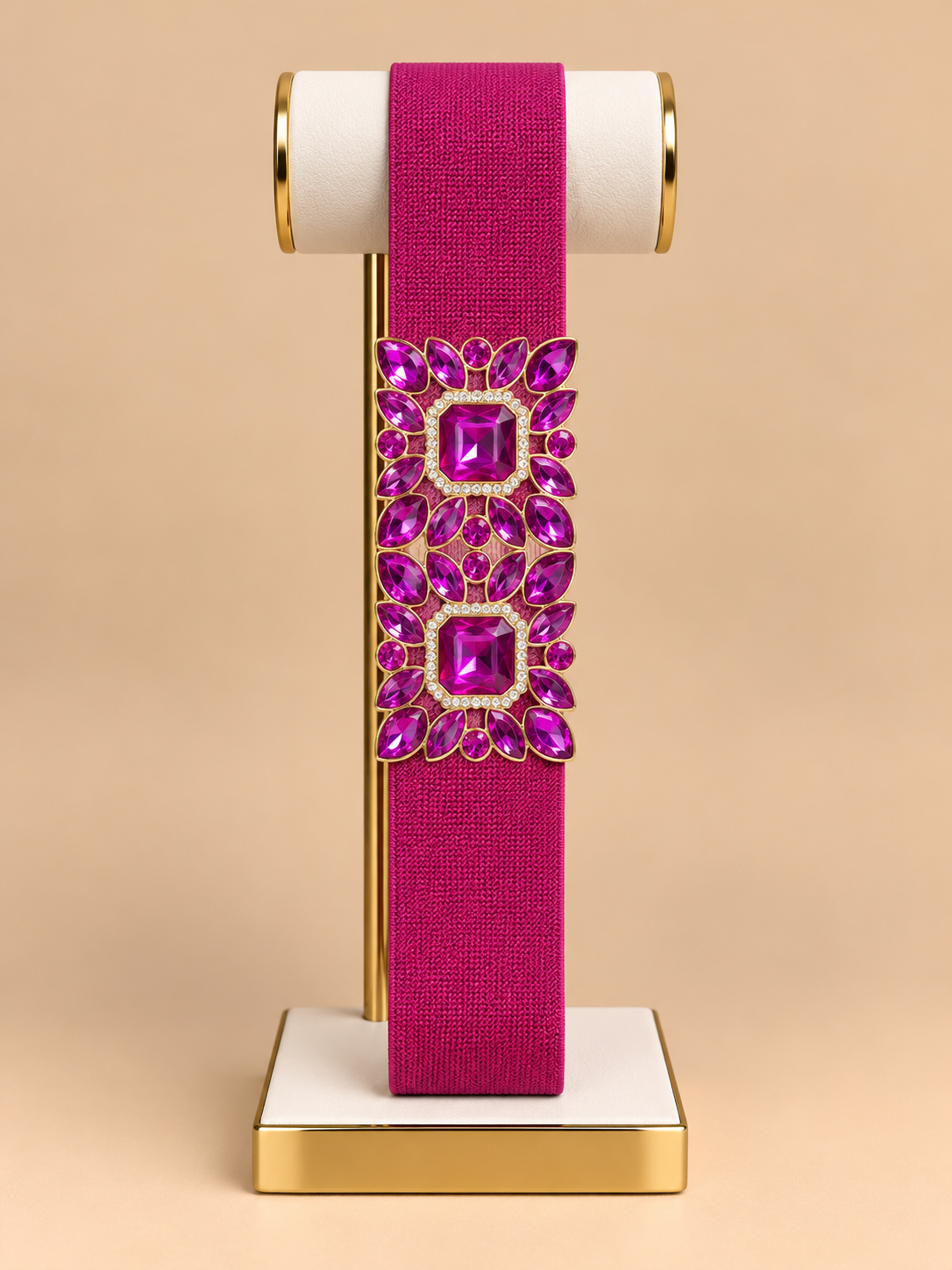 Cintura gioiello magenta imperiale