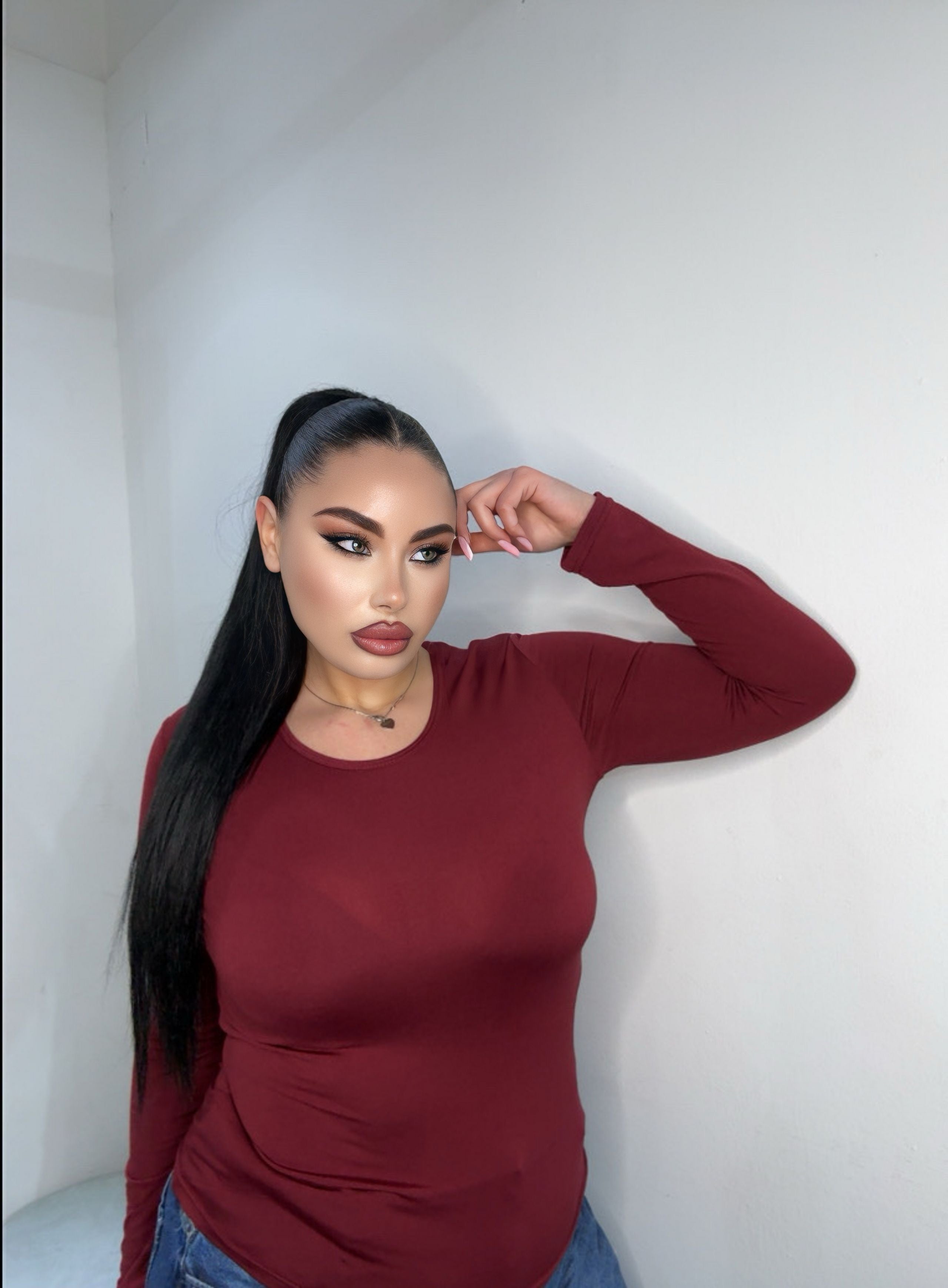 Maglia termica bordeaux