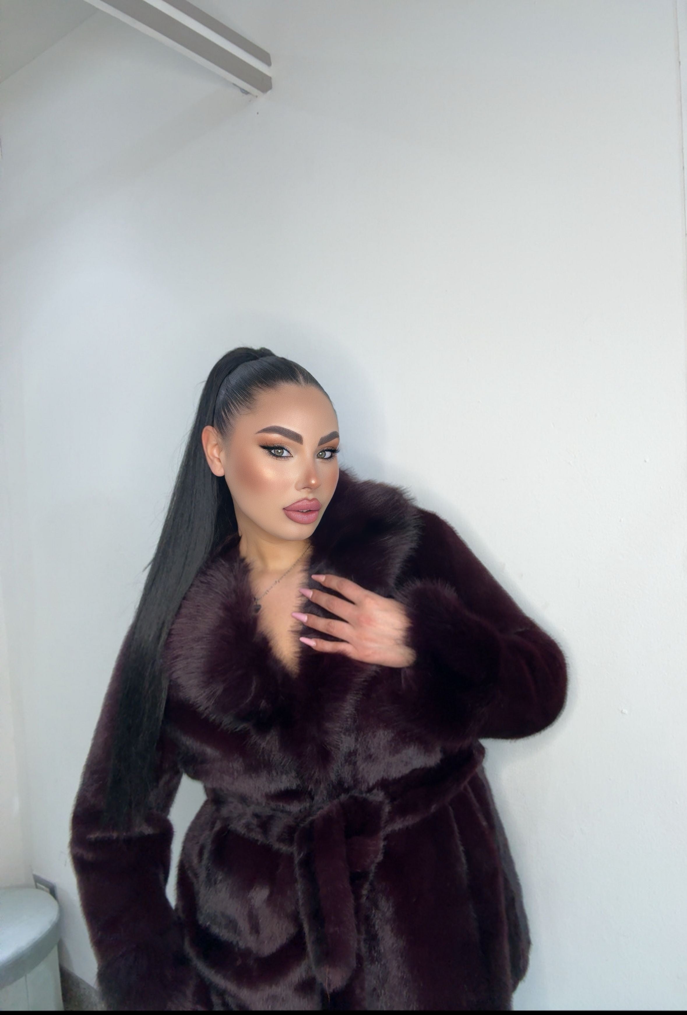 Pelliccia Sharon bordeaux