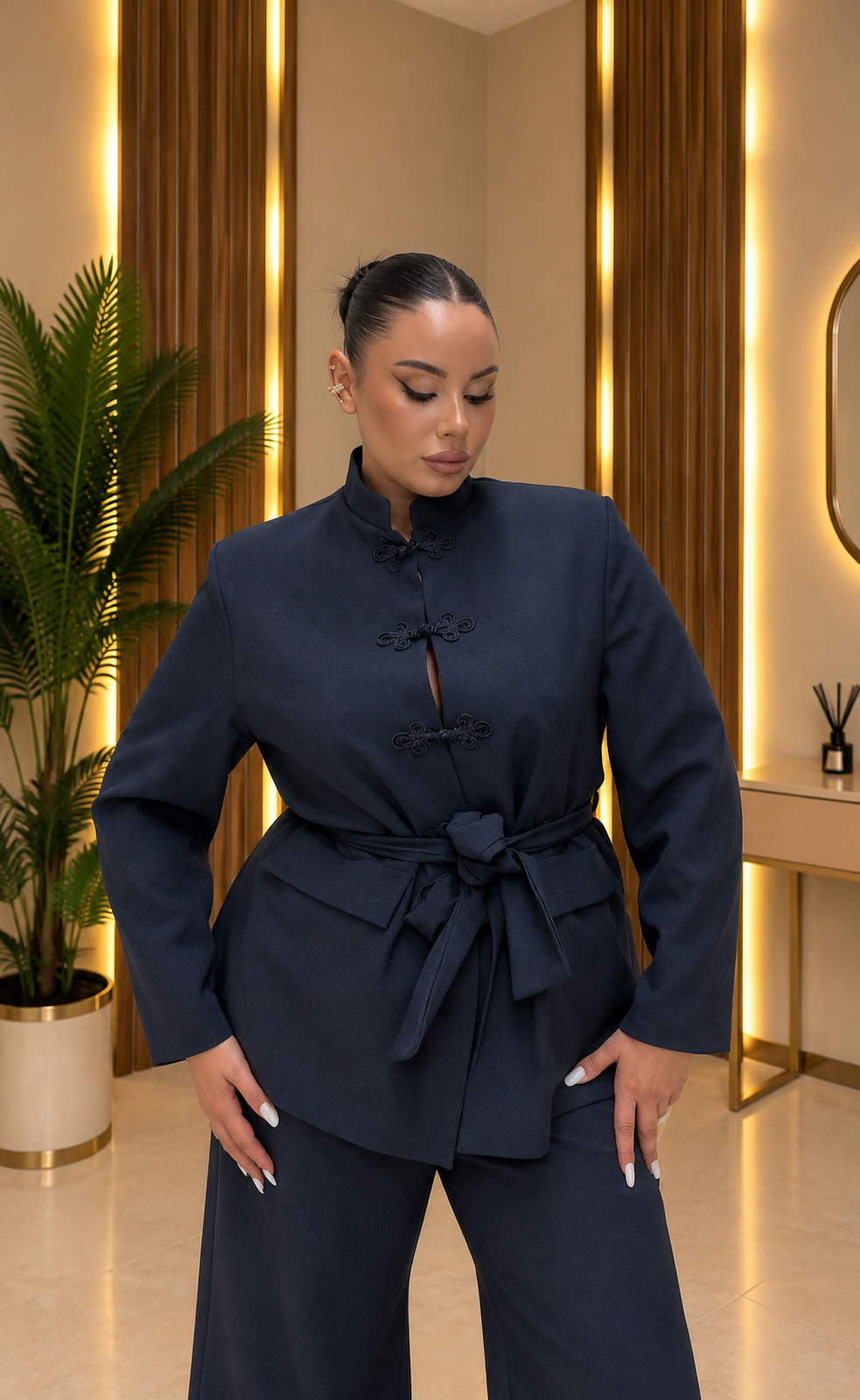 Tailleur “Élan blu navy”