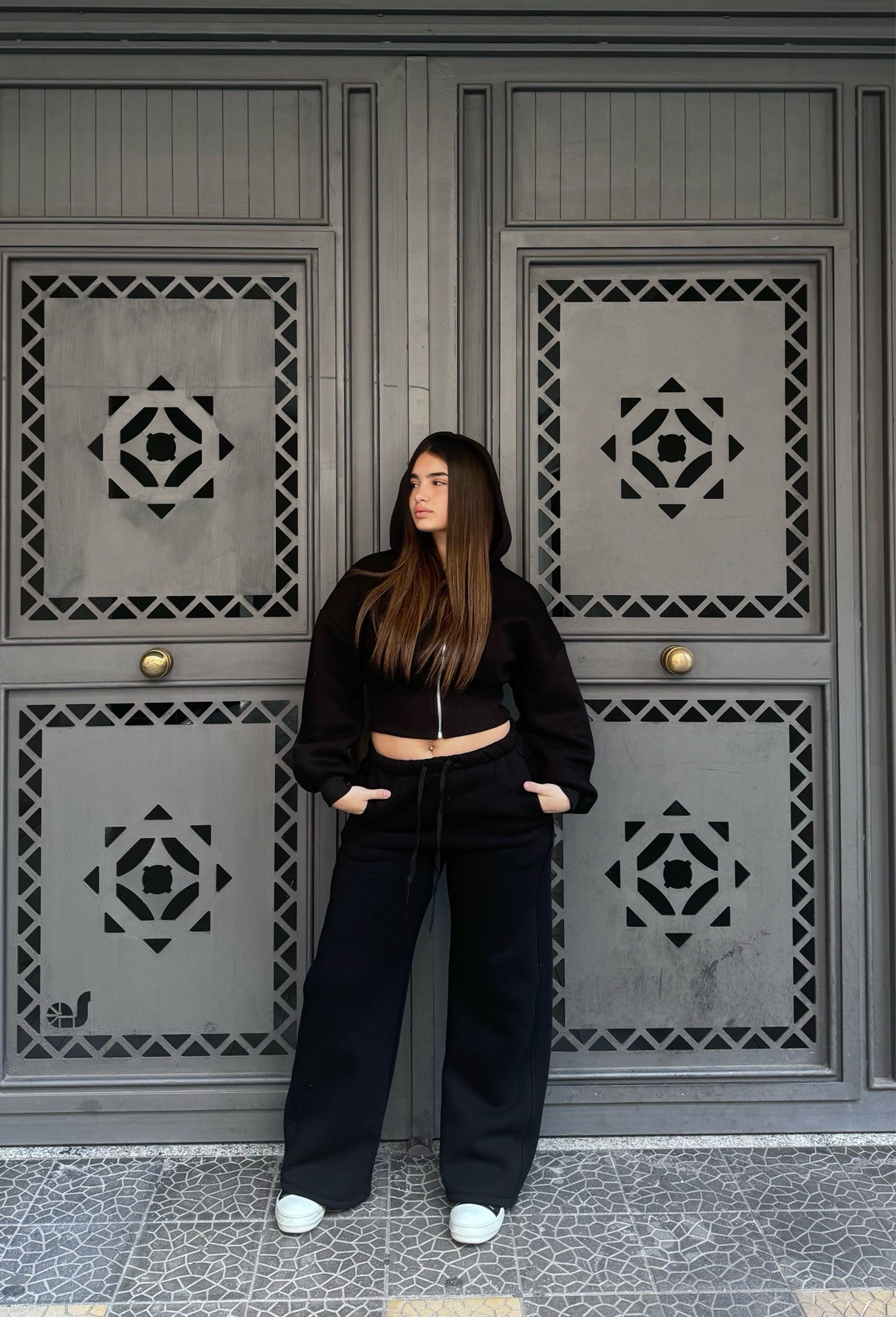 Coordinato tuta black 97065