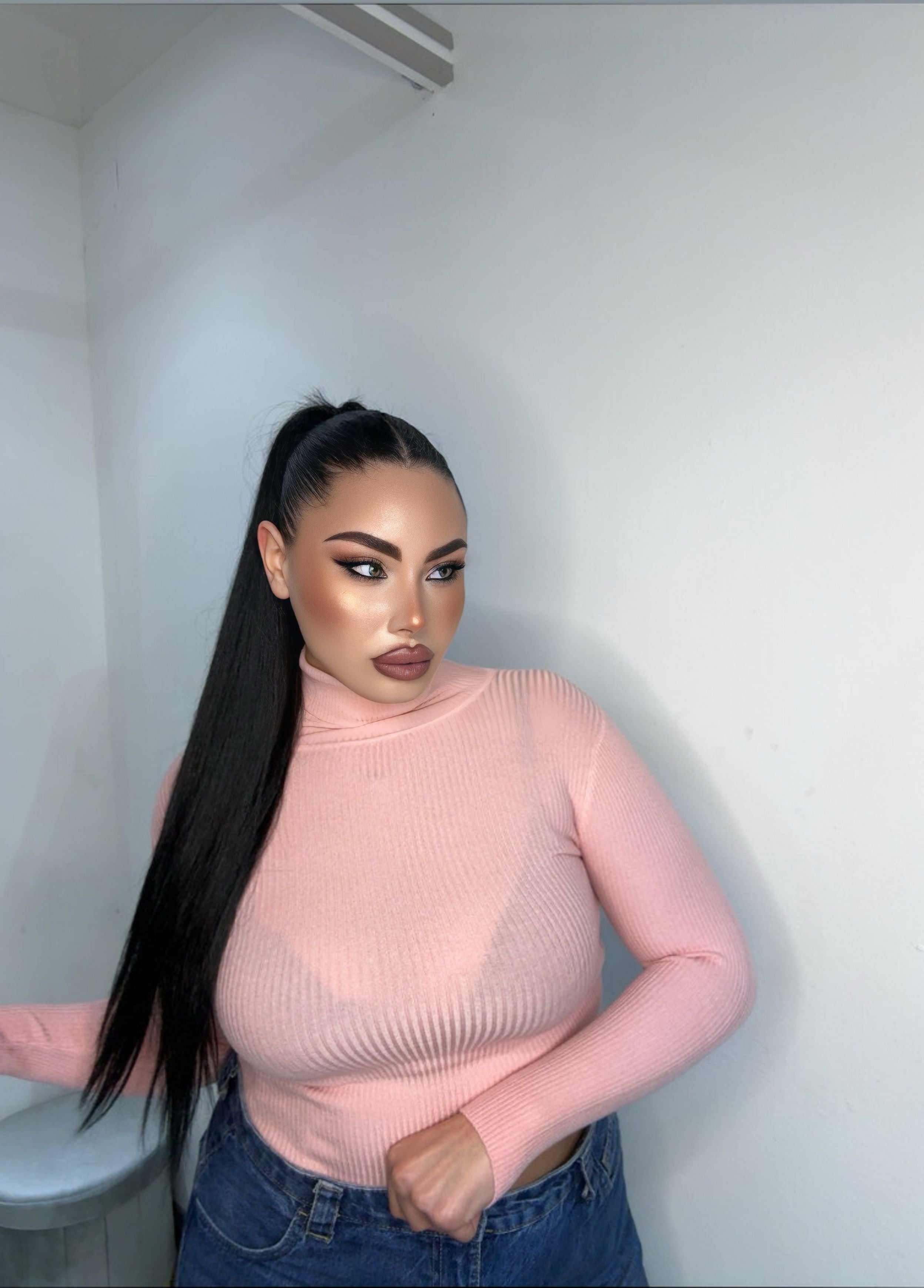 Maglioncino crop pink