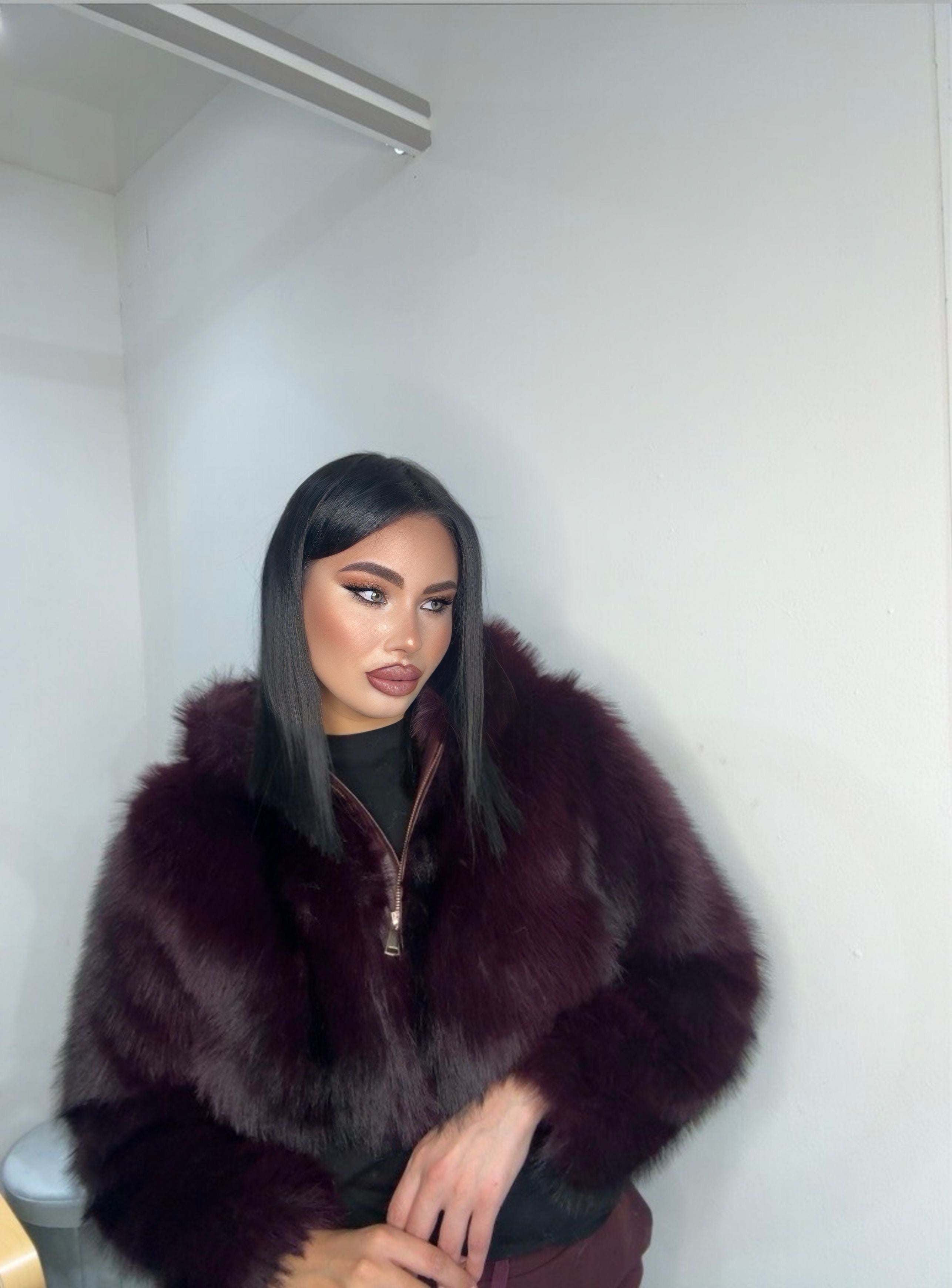 Pelliccia Dalila bordeaux