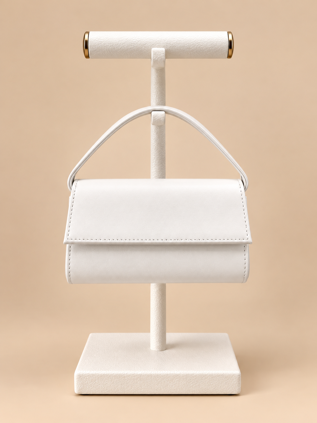 Mini Bag Bianca Strutturata con Manico