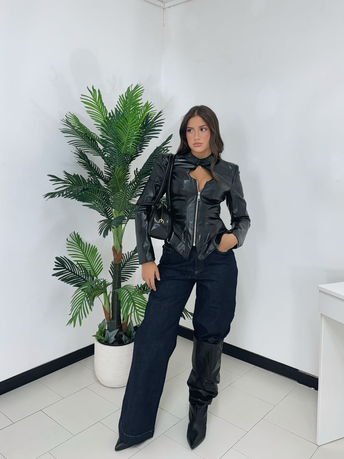 Jeans Palazzo Dark Denim