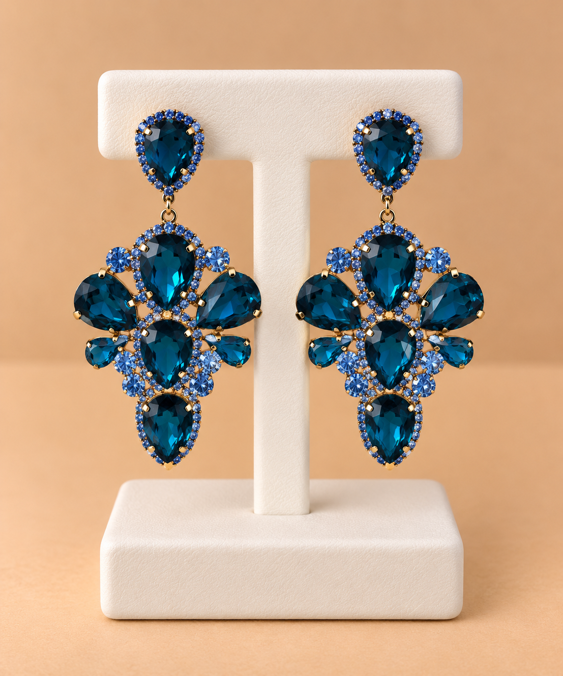 Orecchini Blu Zaffiro Glamour