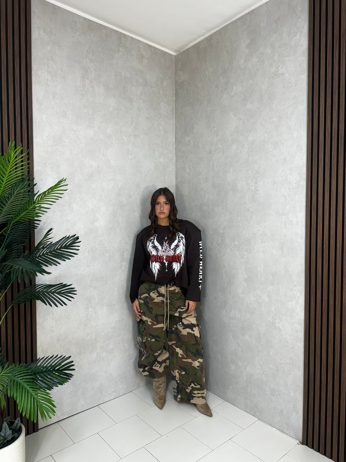 JEANS CAMOUFLAGE URBAN WIDE LEG