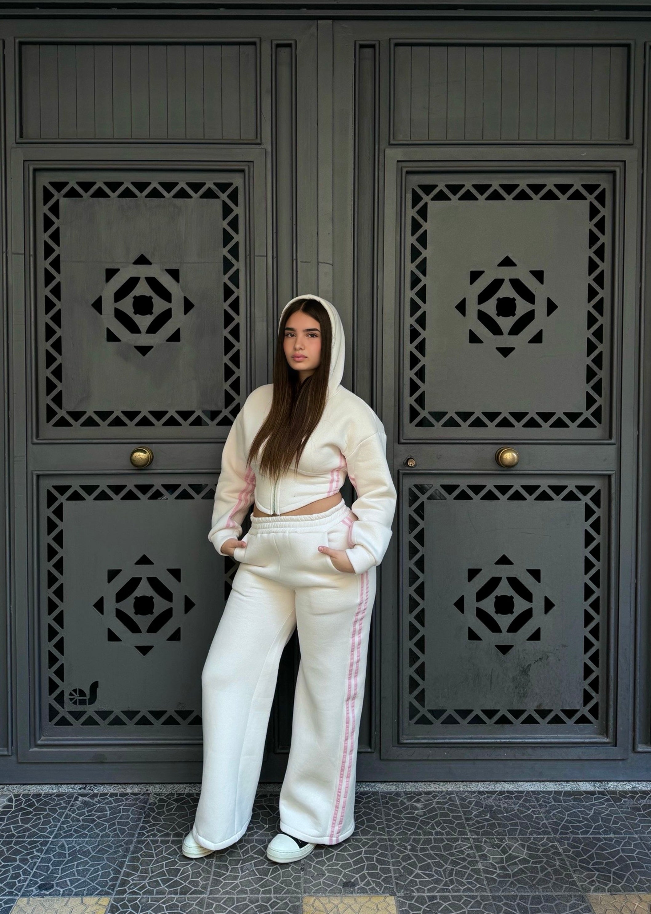 Coordinato tuta panna