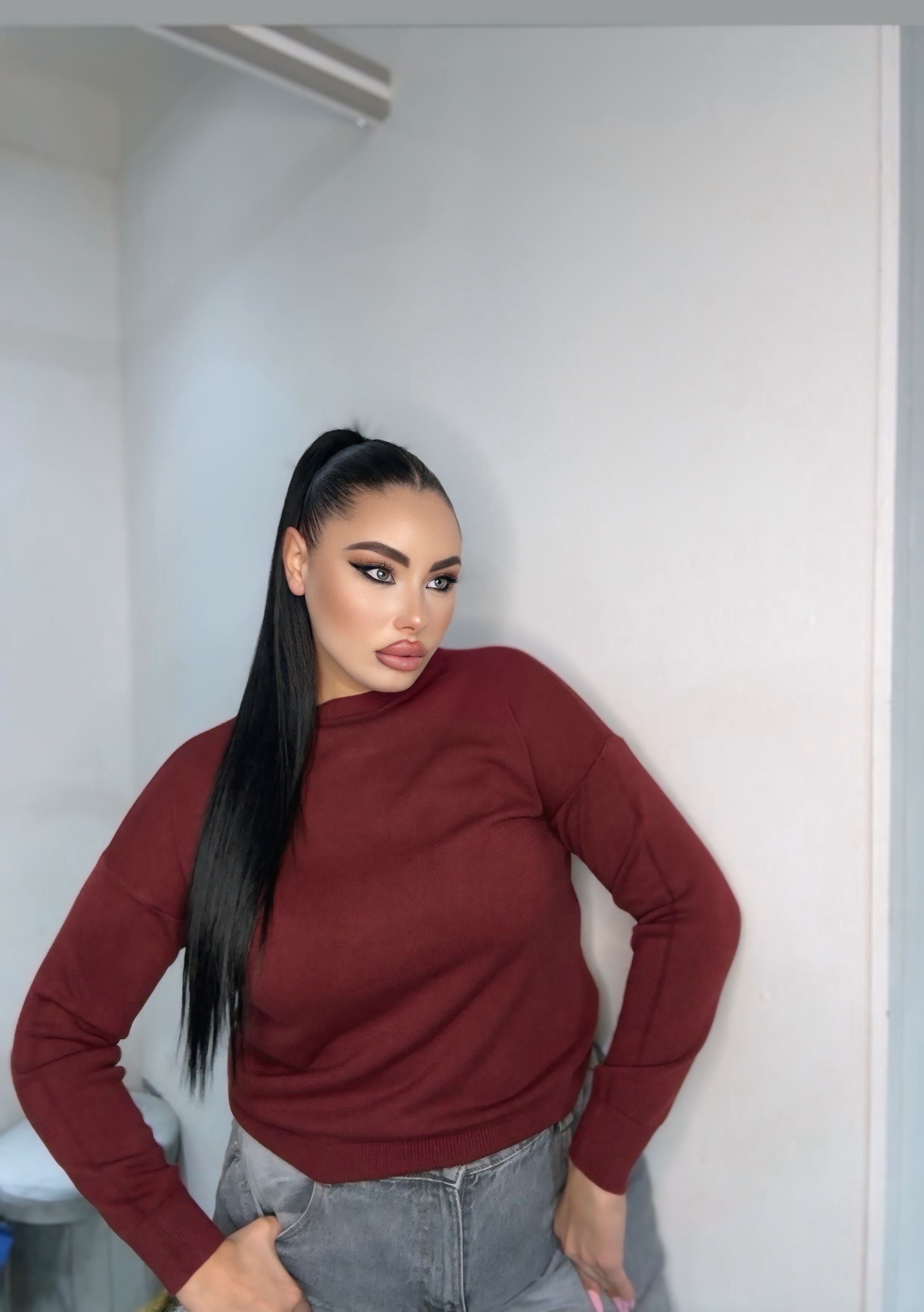 Maglia in lana rasata 1214