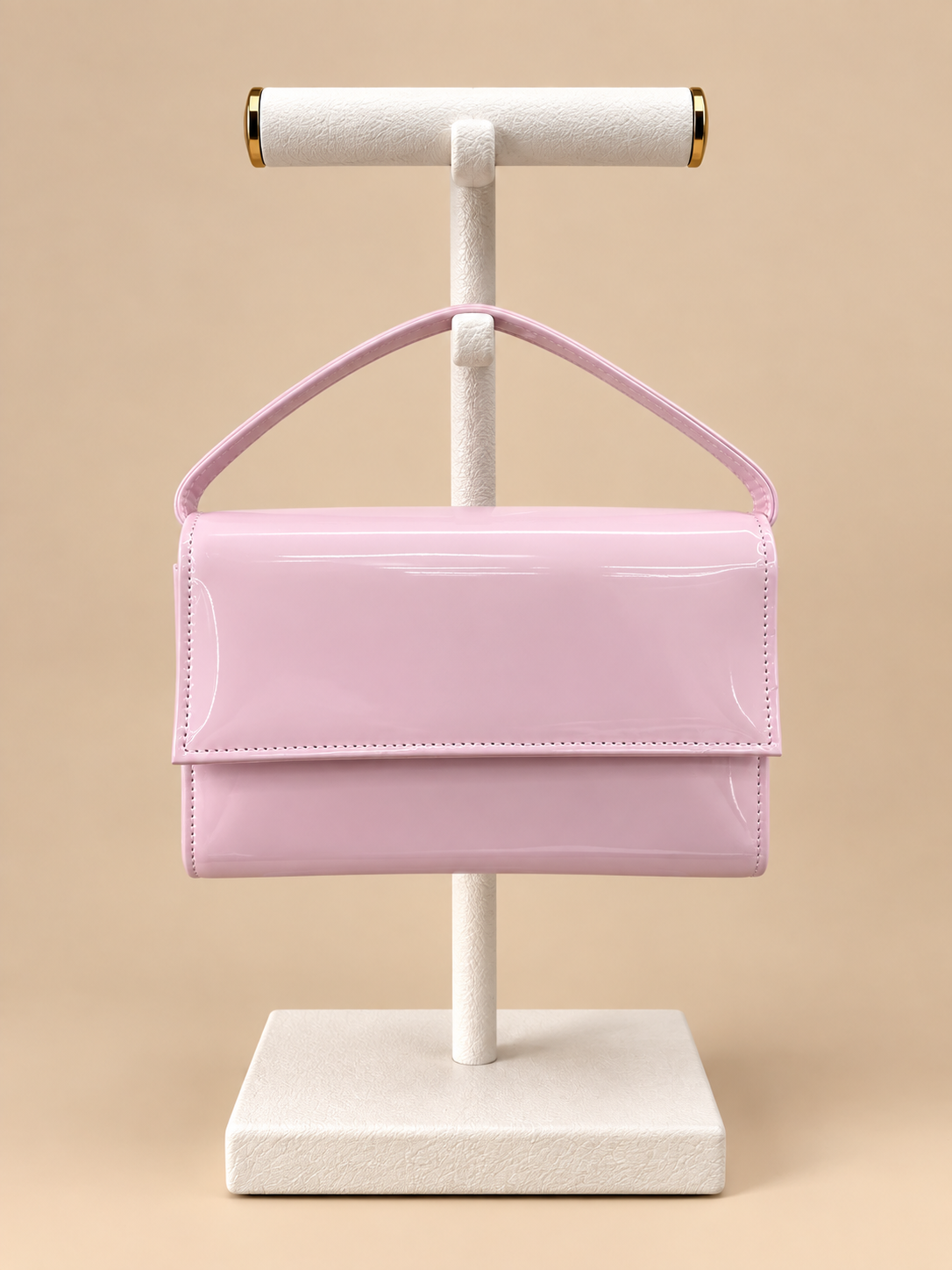 Borsa rosa Effetto Vernice