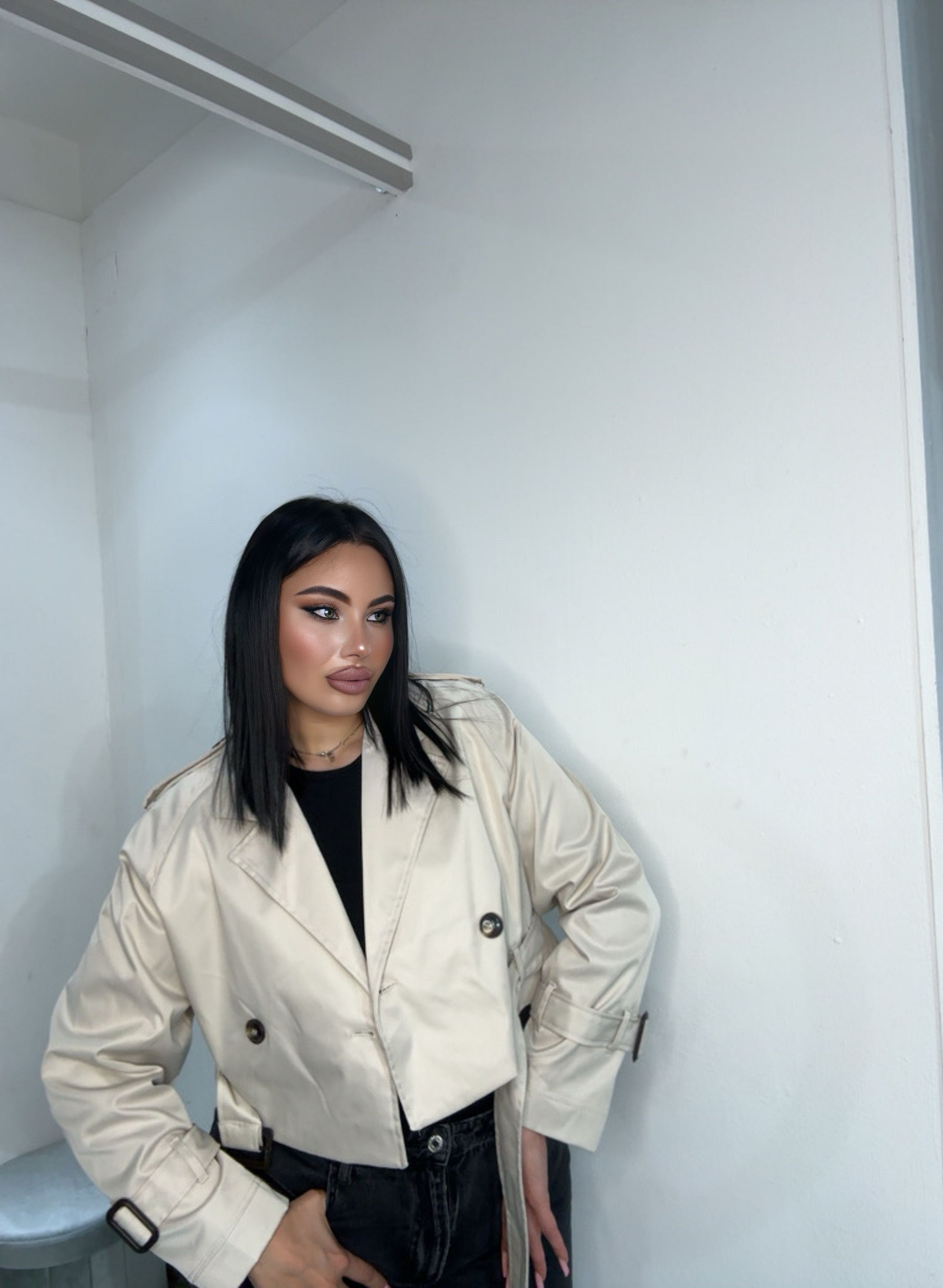 Trench corto 5666 beige
