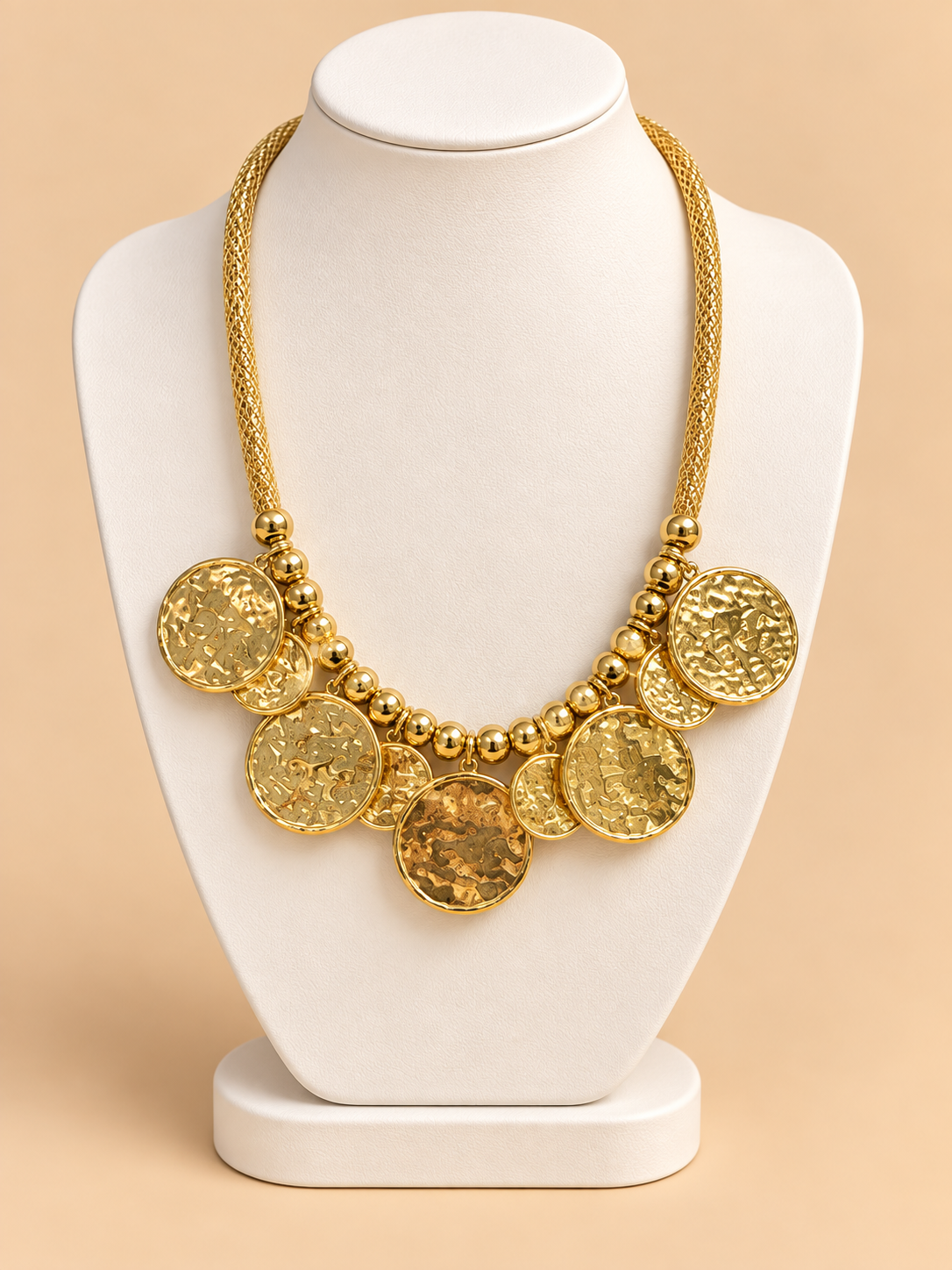 Collana Dorata con Medaglioni
