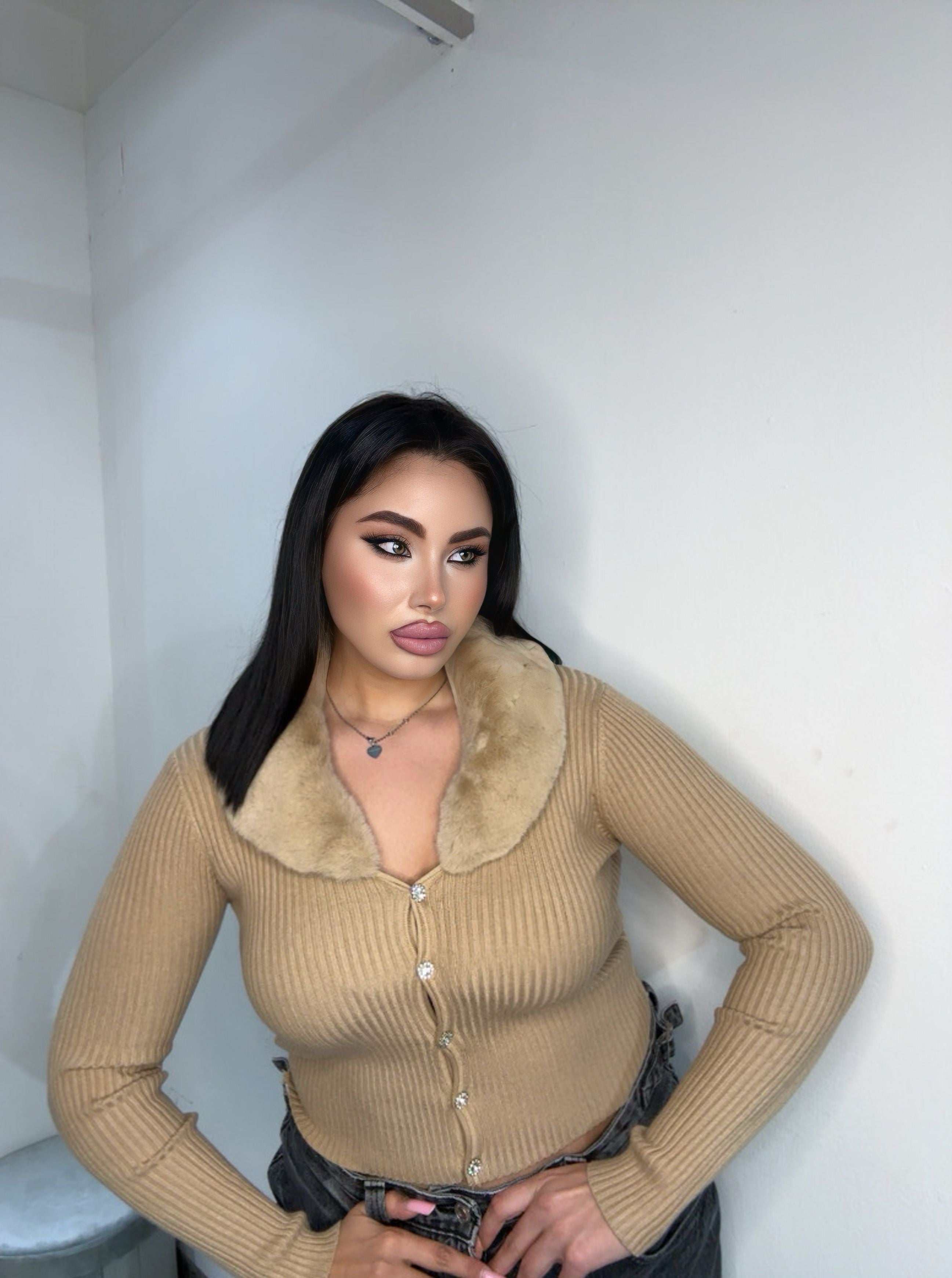 Cardigan 848 camel