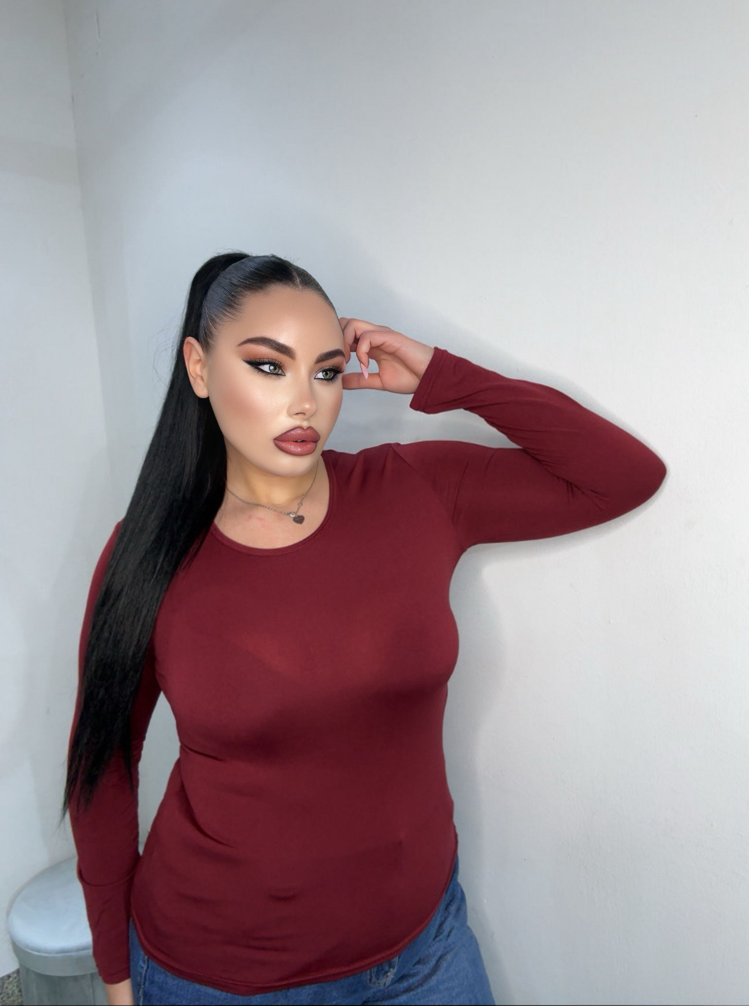 Maglia termica bordeaux