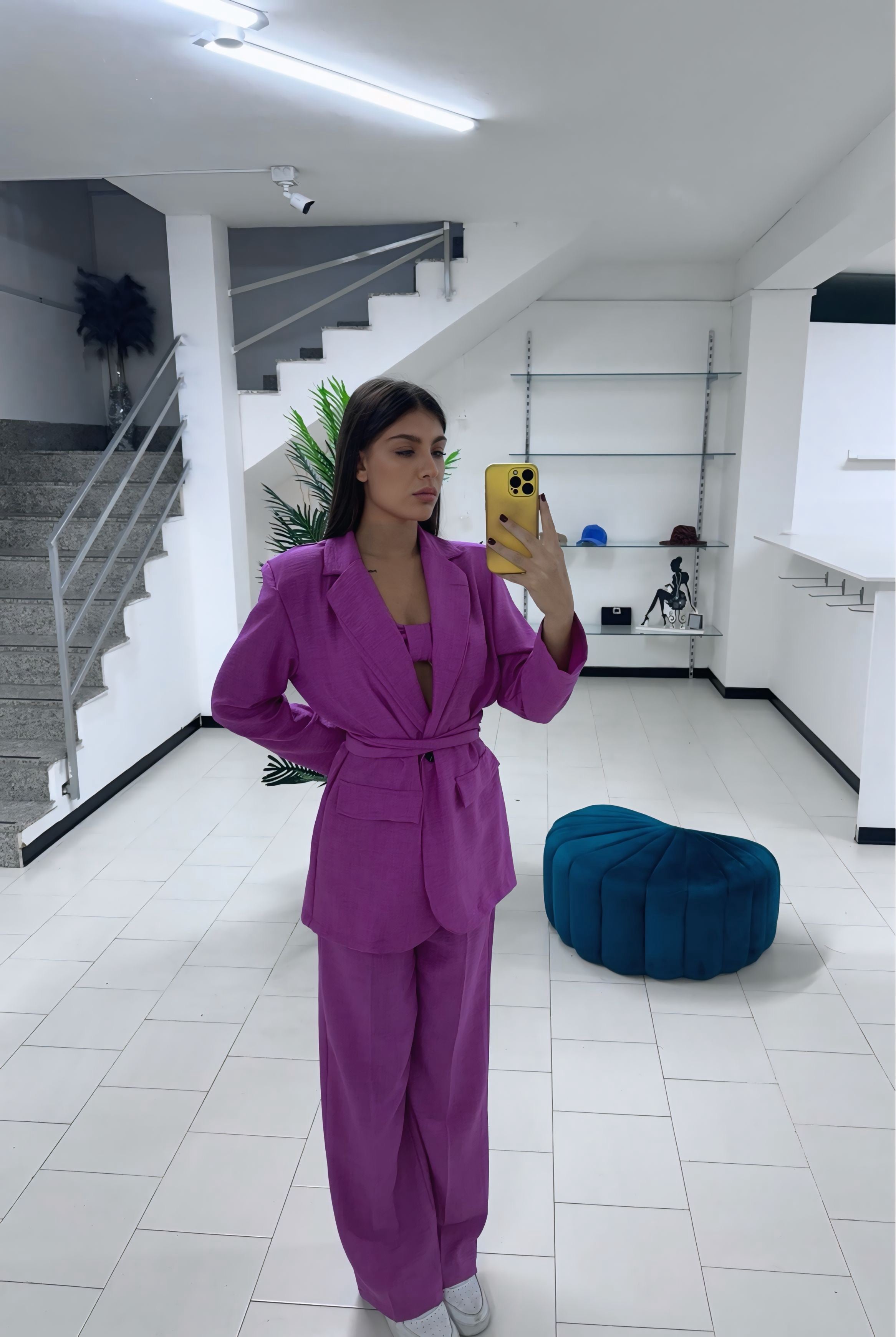 Tailleur miris magenta