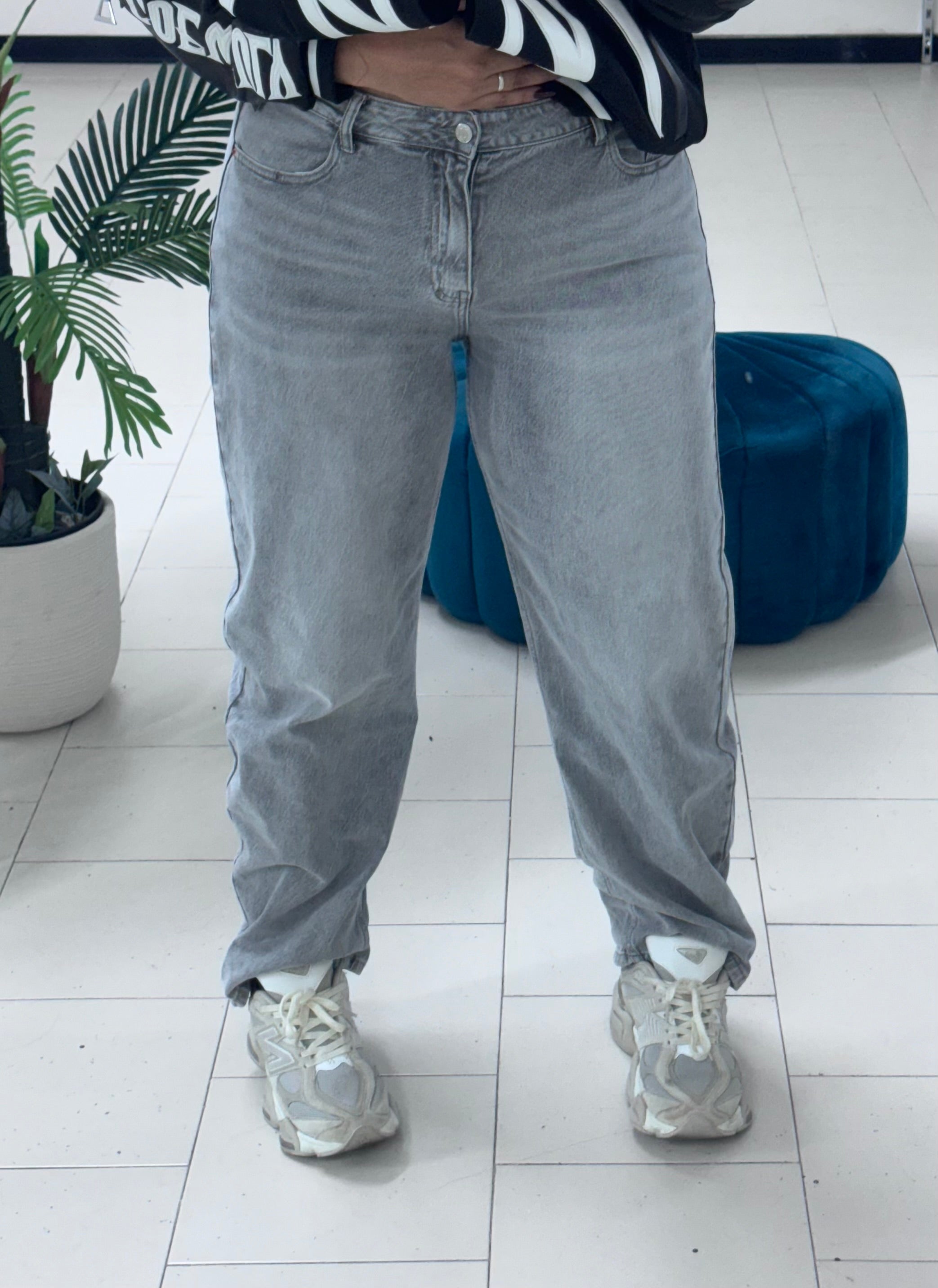 Jeans balloon grey