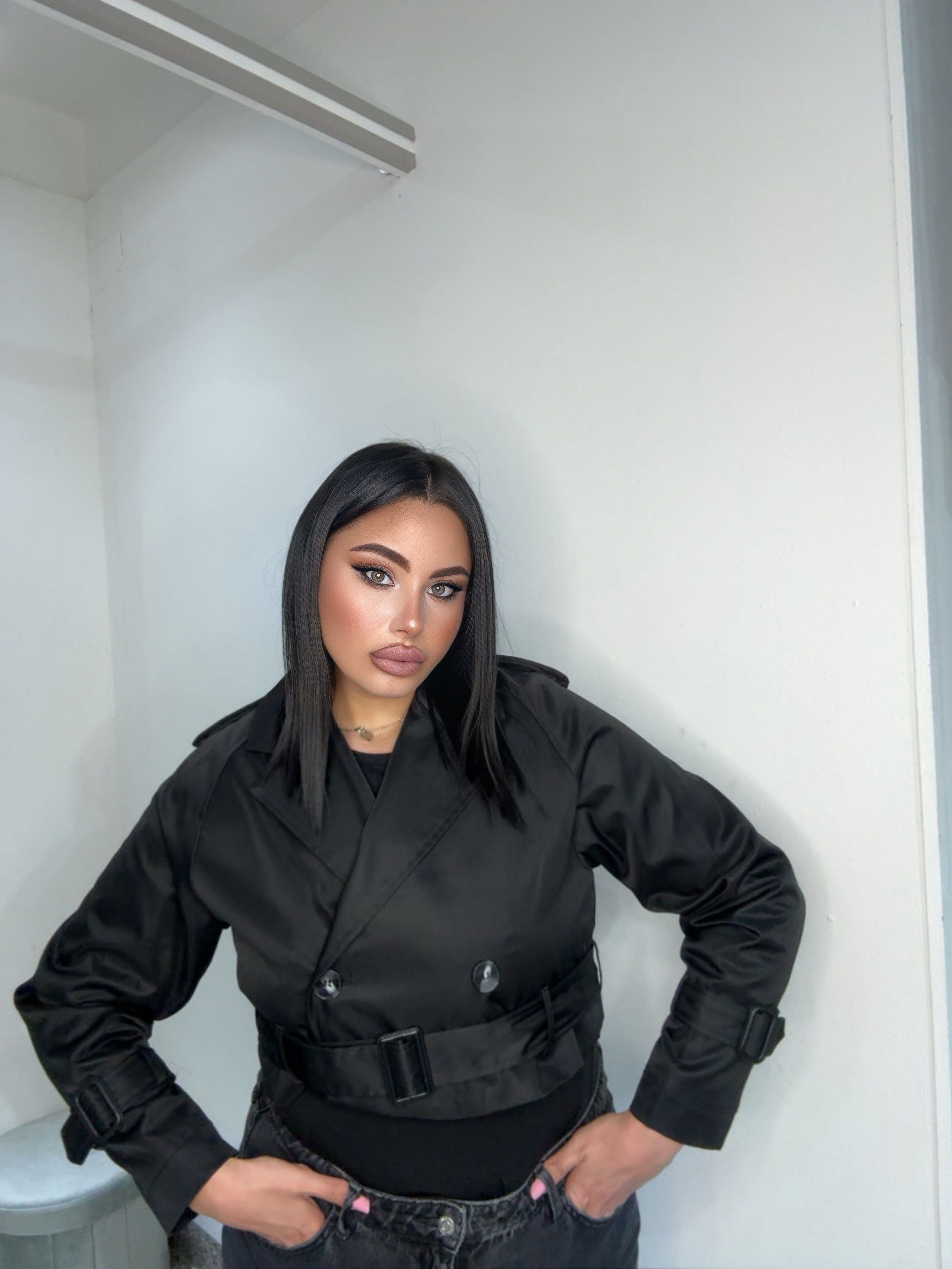 Trench corto 5666 nero