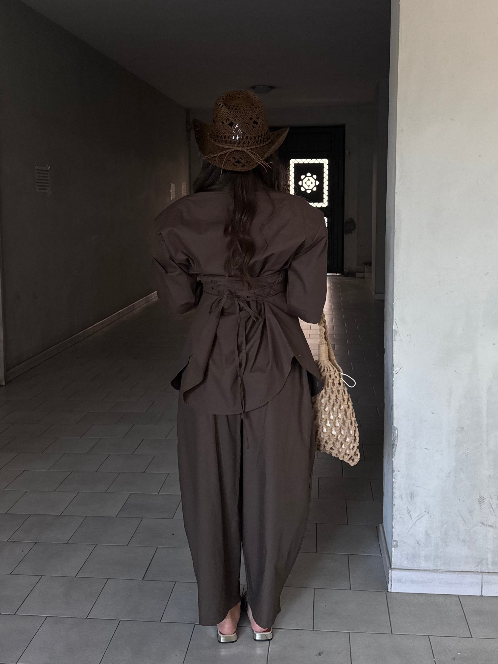 Coordinato iraida marrone
