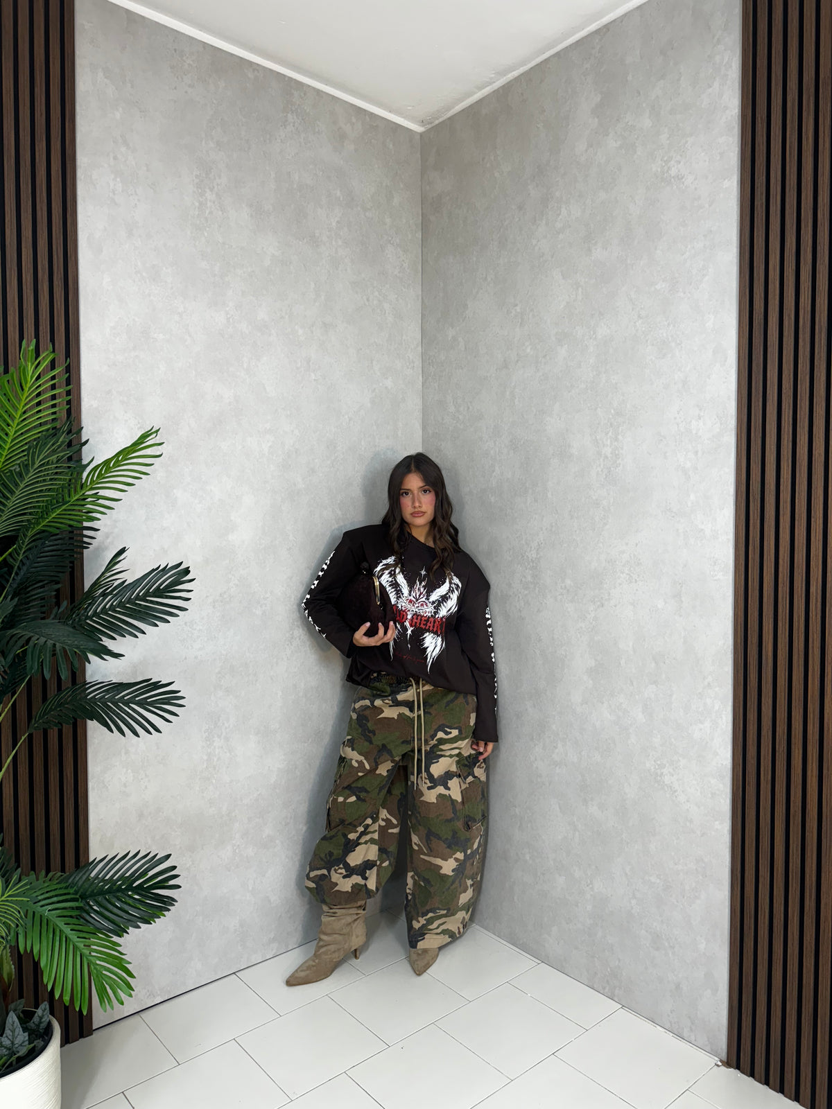 JEANS CAMOUFLAGE URBAN WIDE LEG