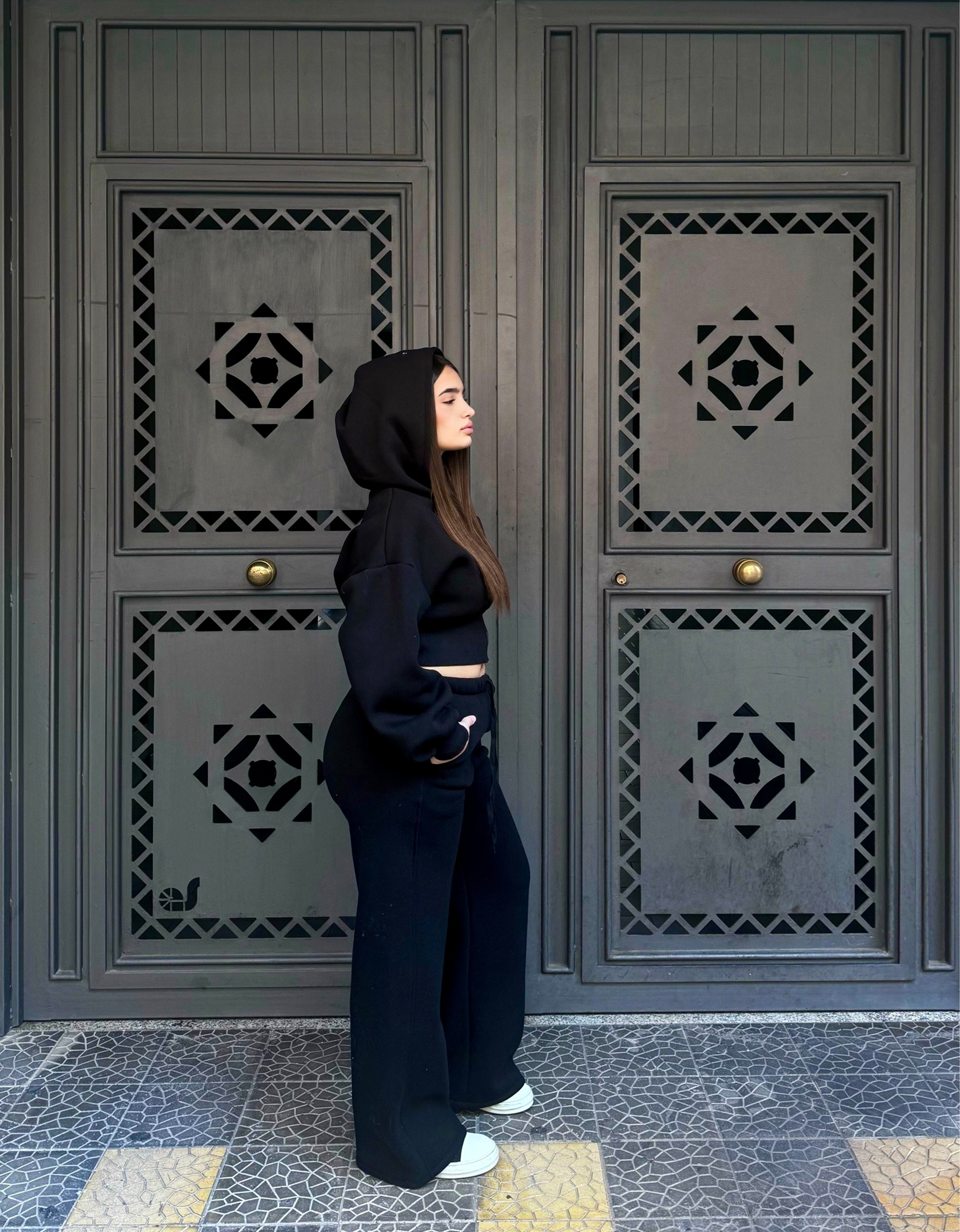 Coordinato tuta black 97065