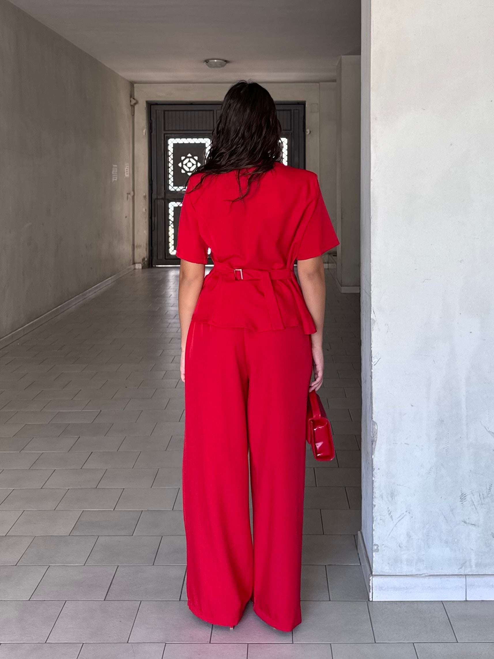 Tailleur china red