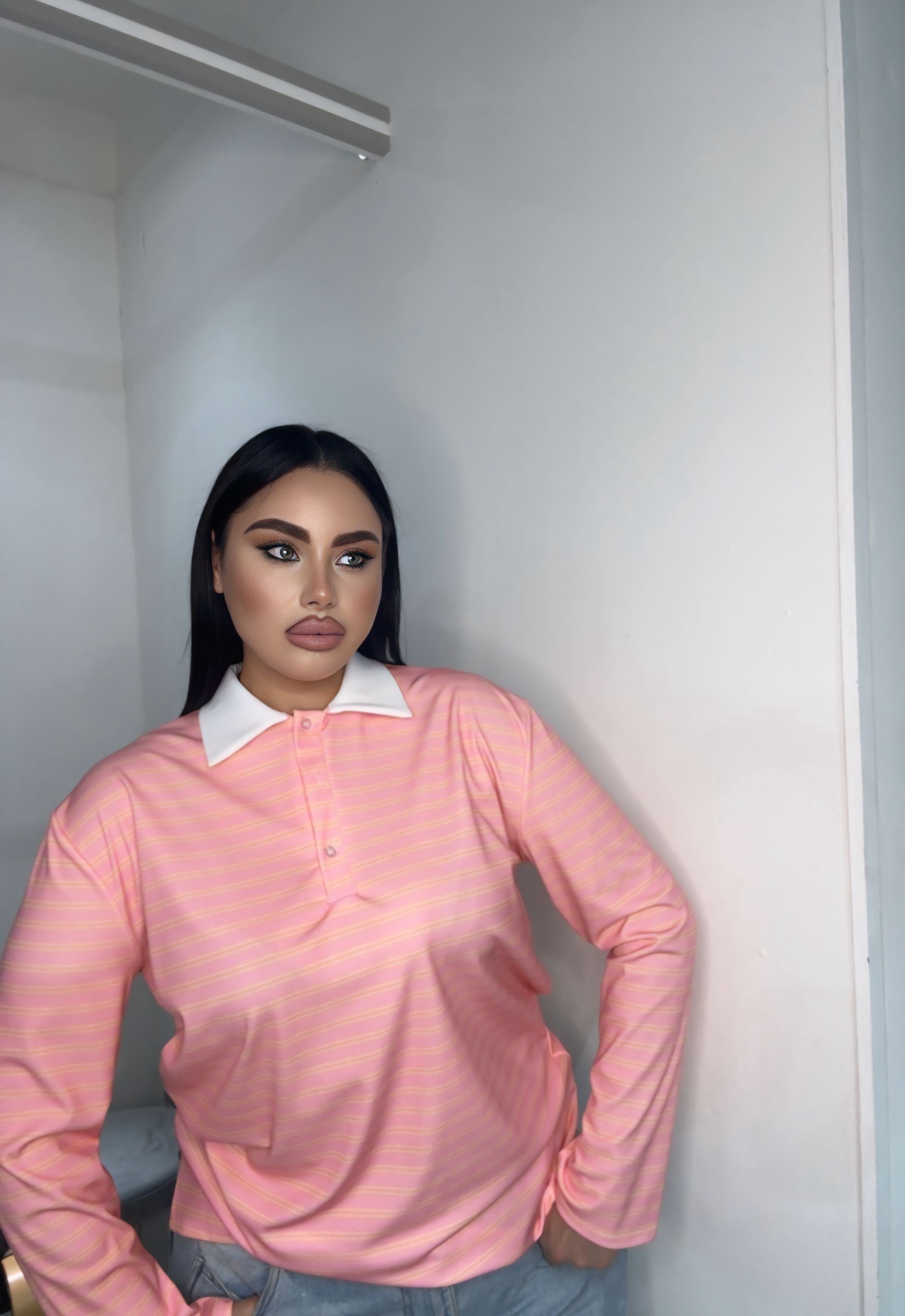 Polo pink Curvy