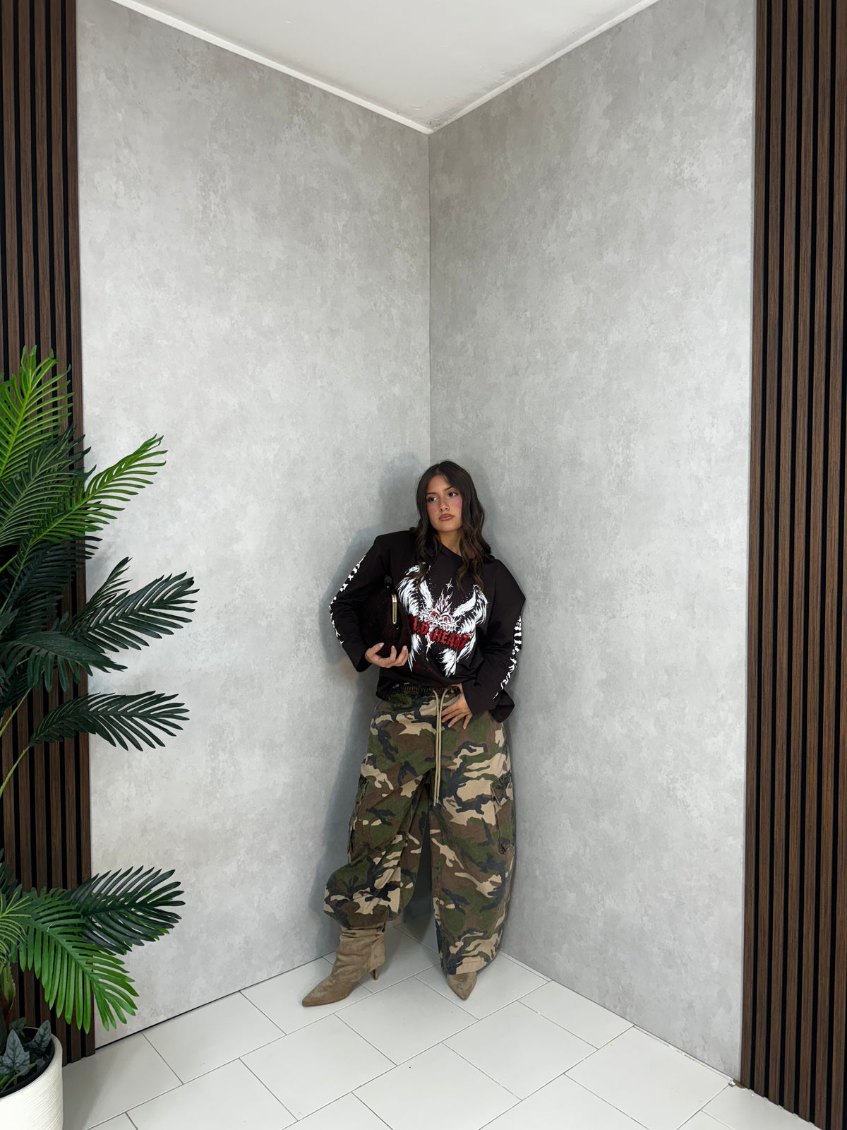JEANS CAMOUFLAGE URBAN WIDE LEG