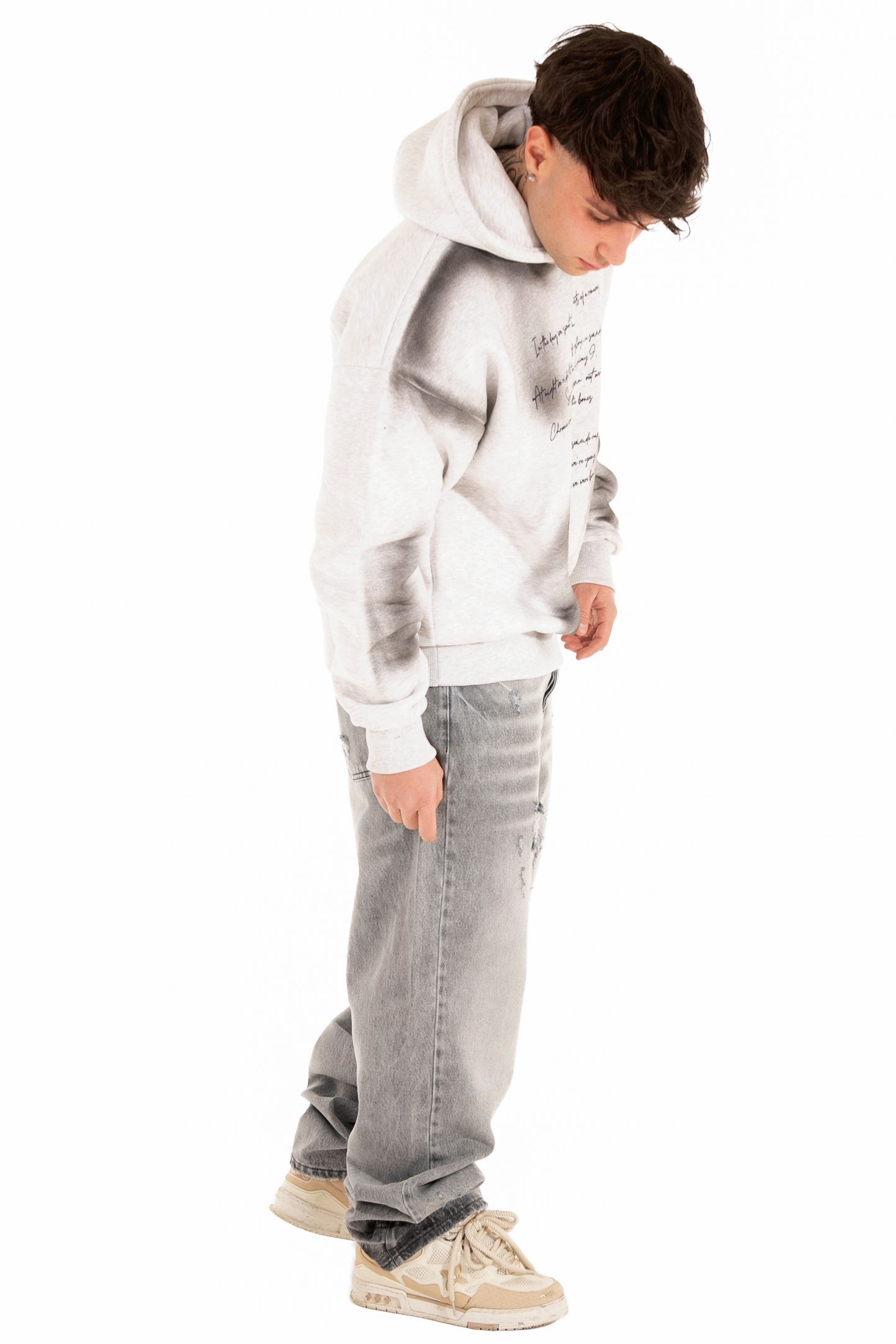 Jeans BAGGY fondo largo grey