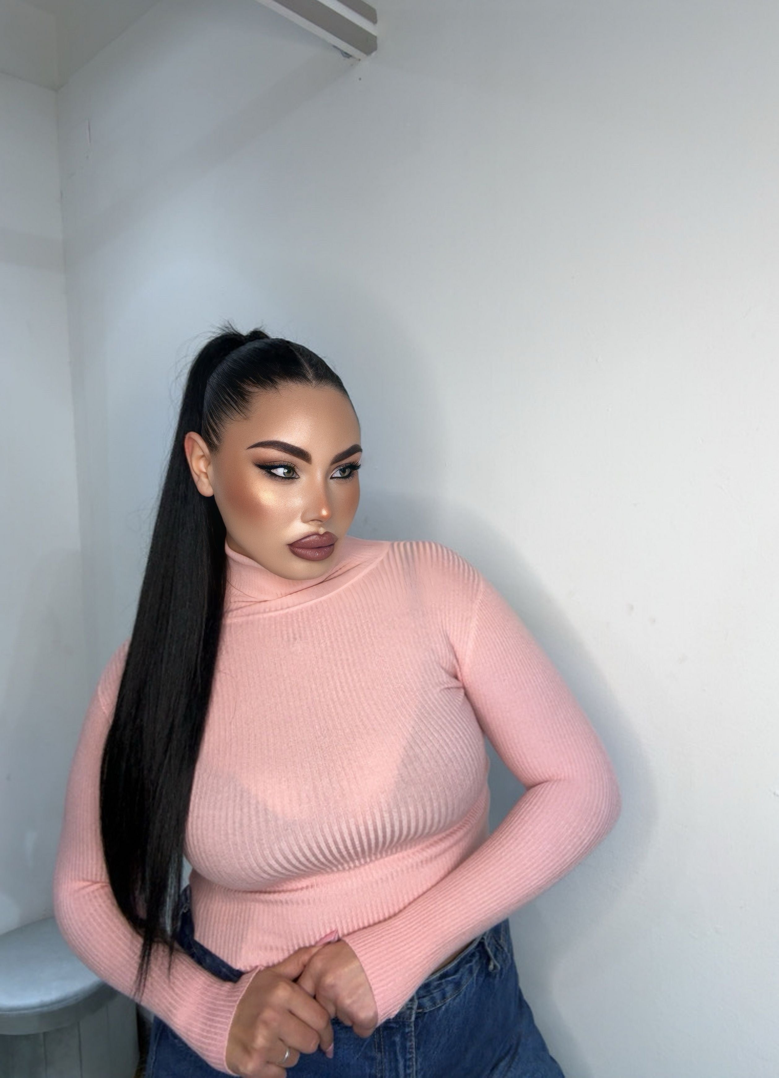 Maglioncino crop pink