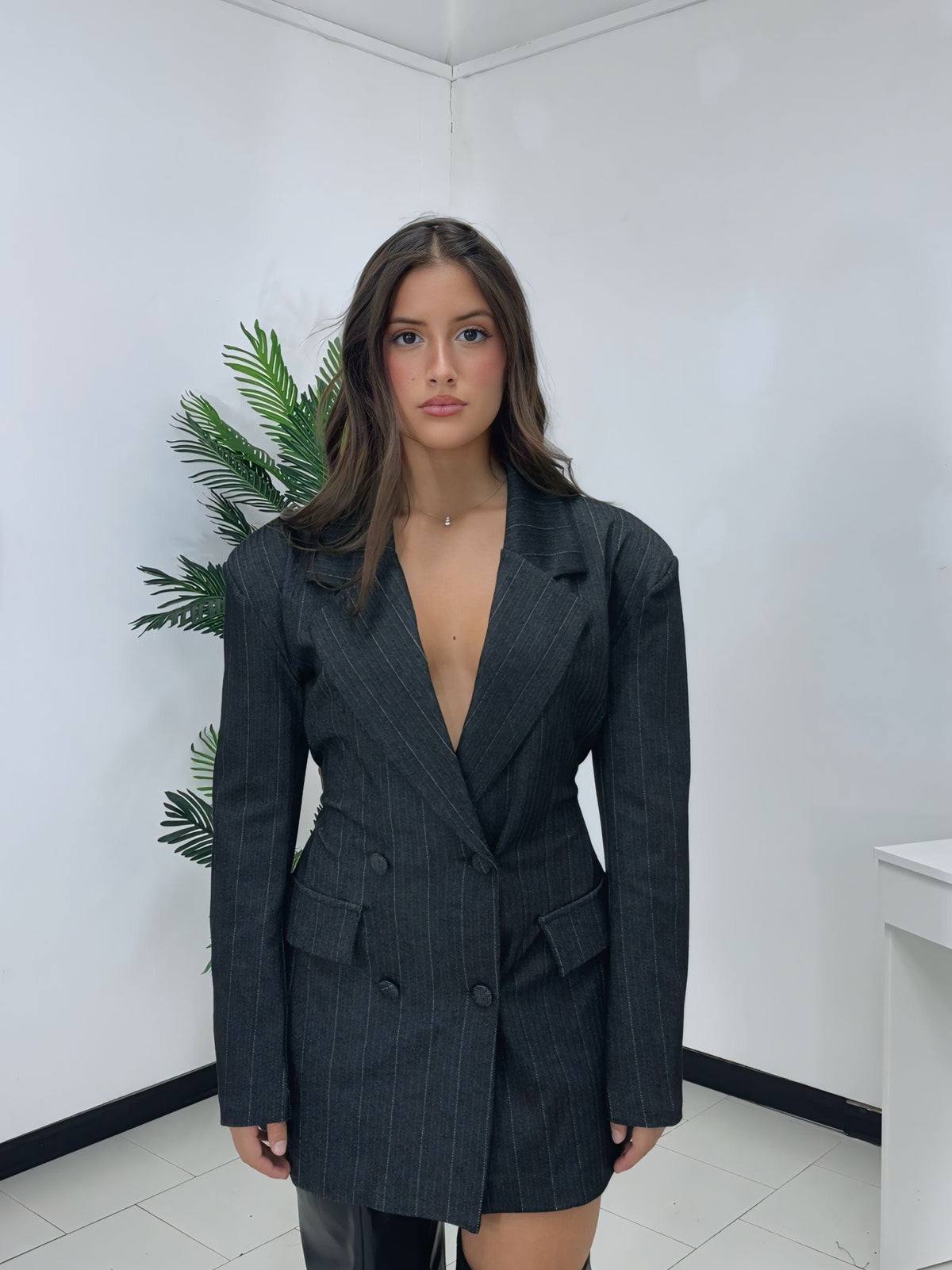 Blazer Gessato Waist