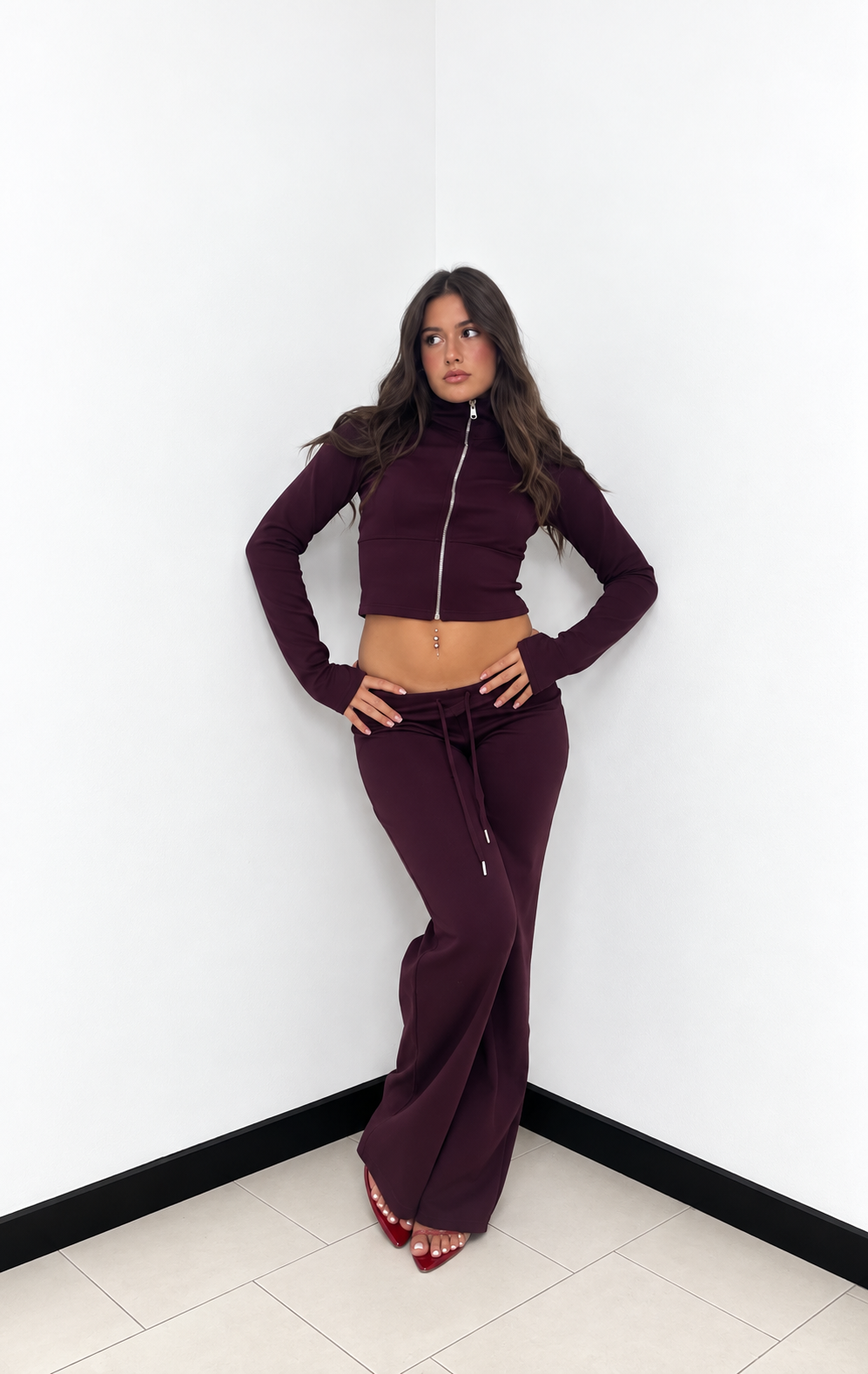 COMPLETO SPORTY CHIC BORDEAUX