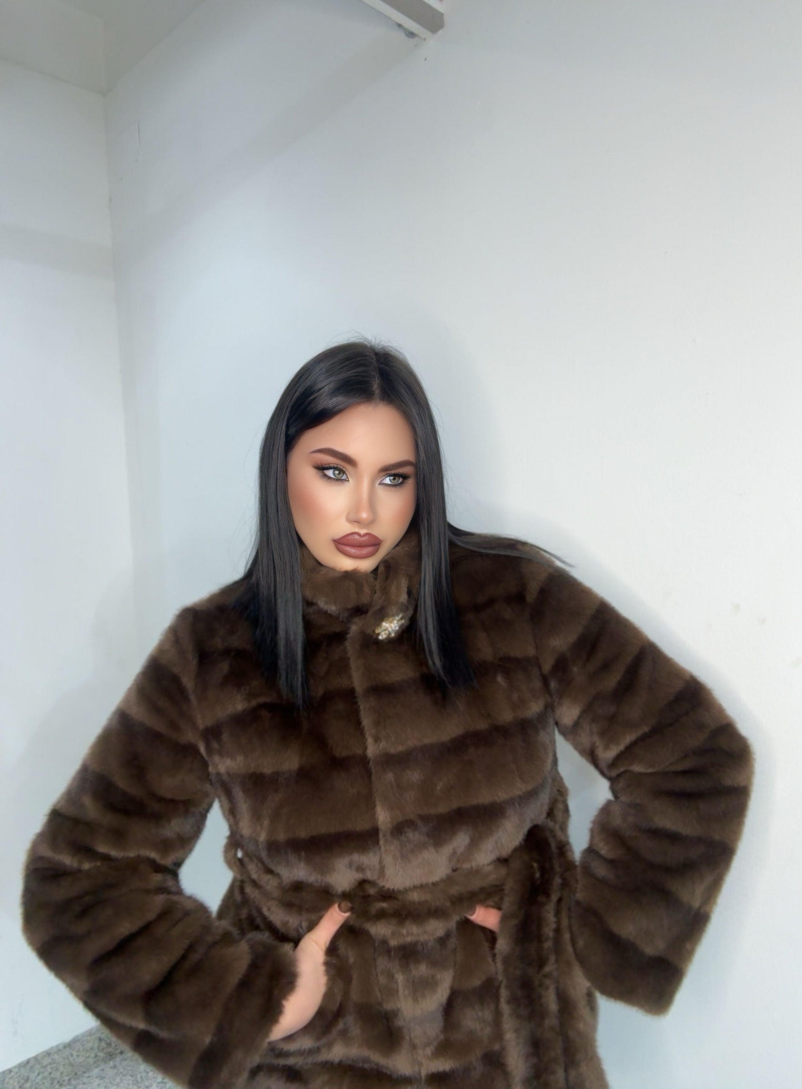 Pelliccia 8006 marrone