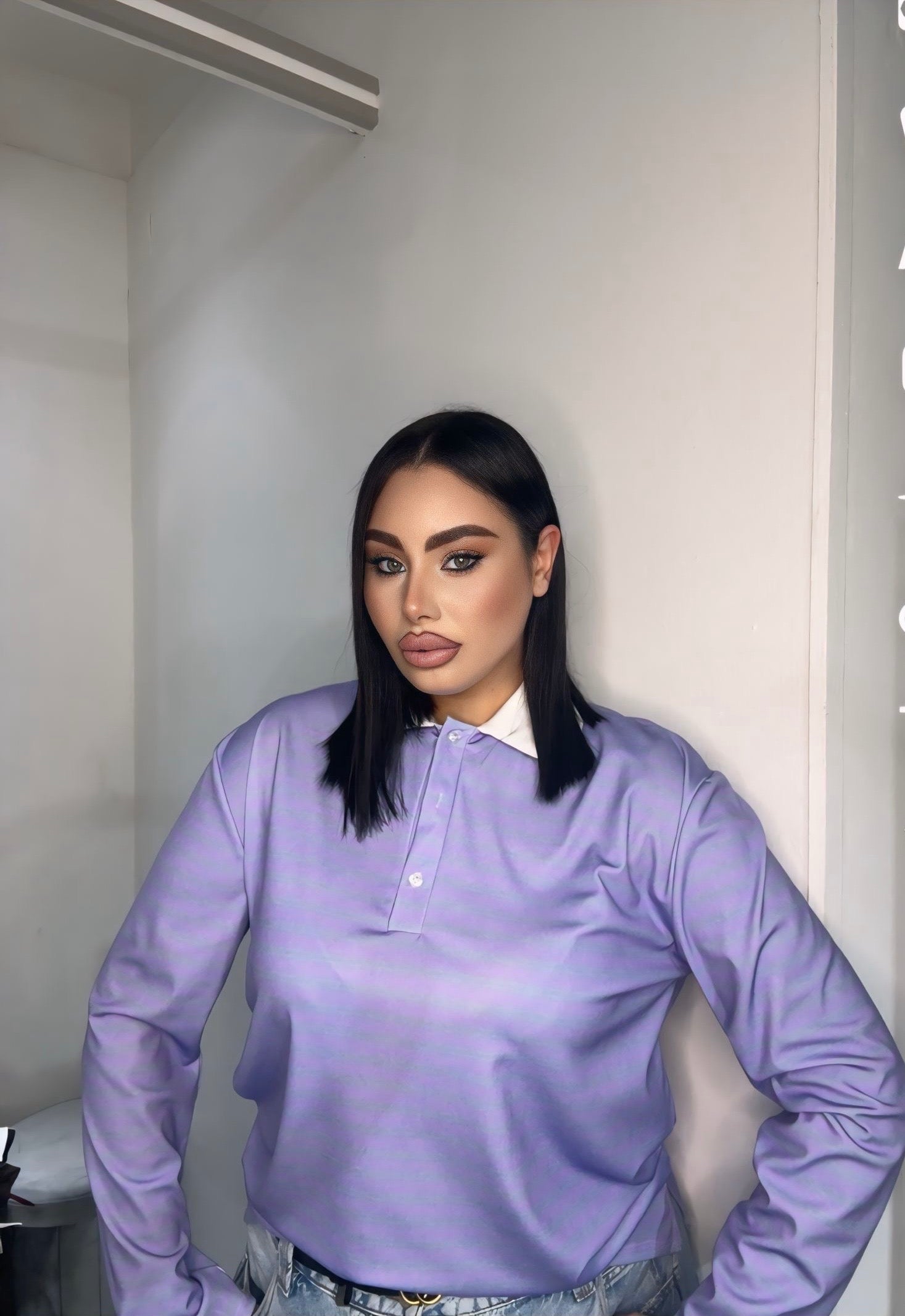 Polo lilla curvy