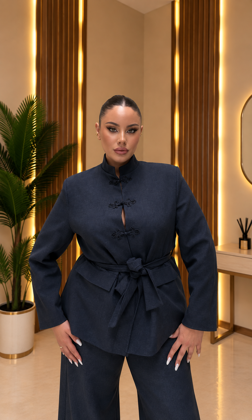 Tailleur “Élan blu navy”