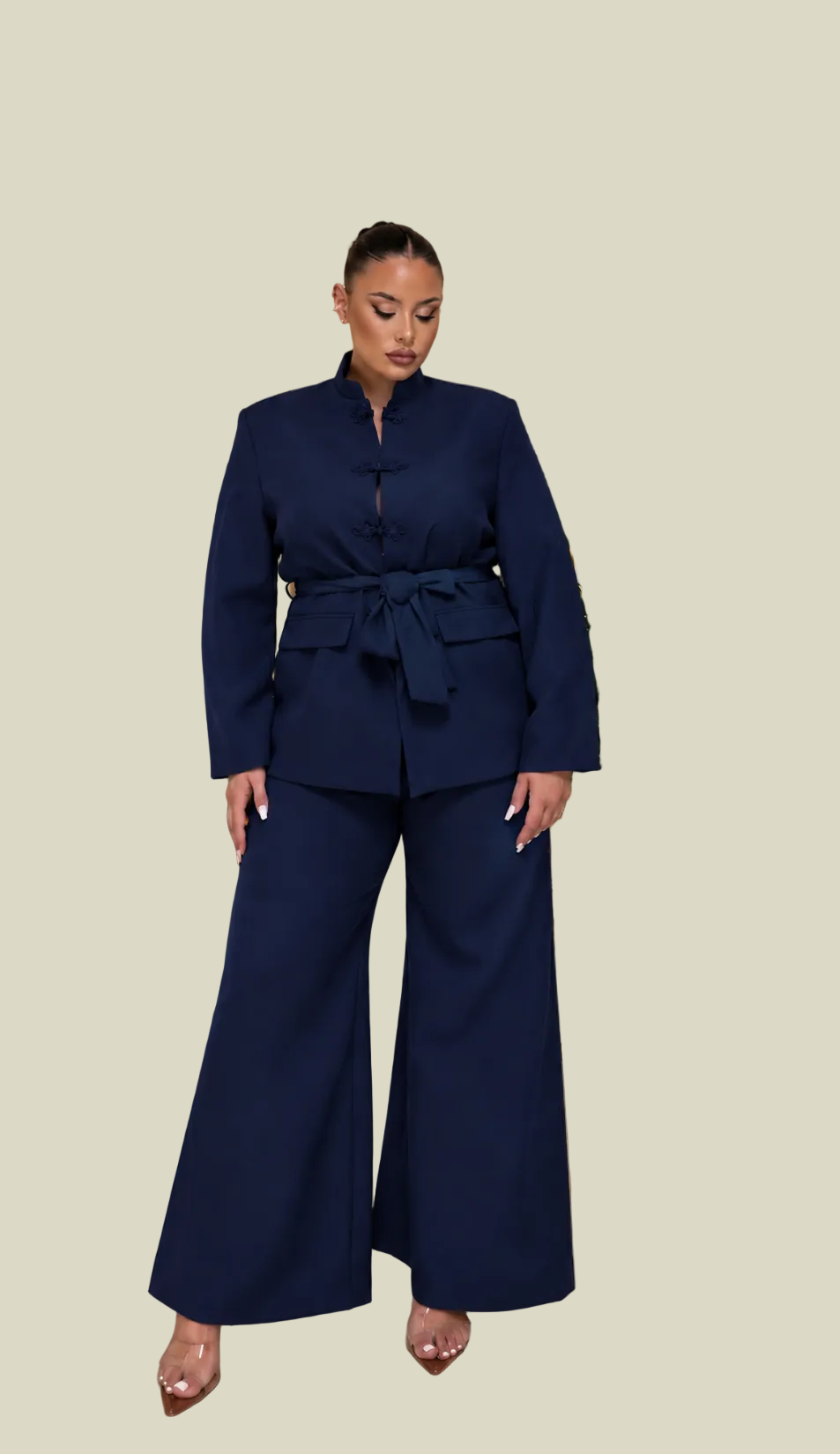 Tailleur elan blu navy