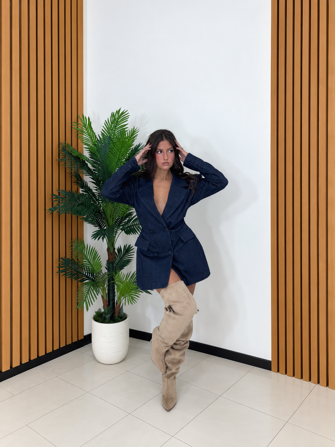 Blazer Gessato Waist