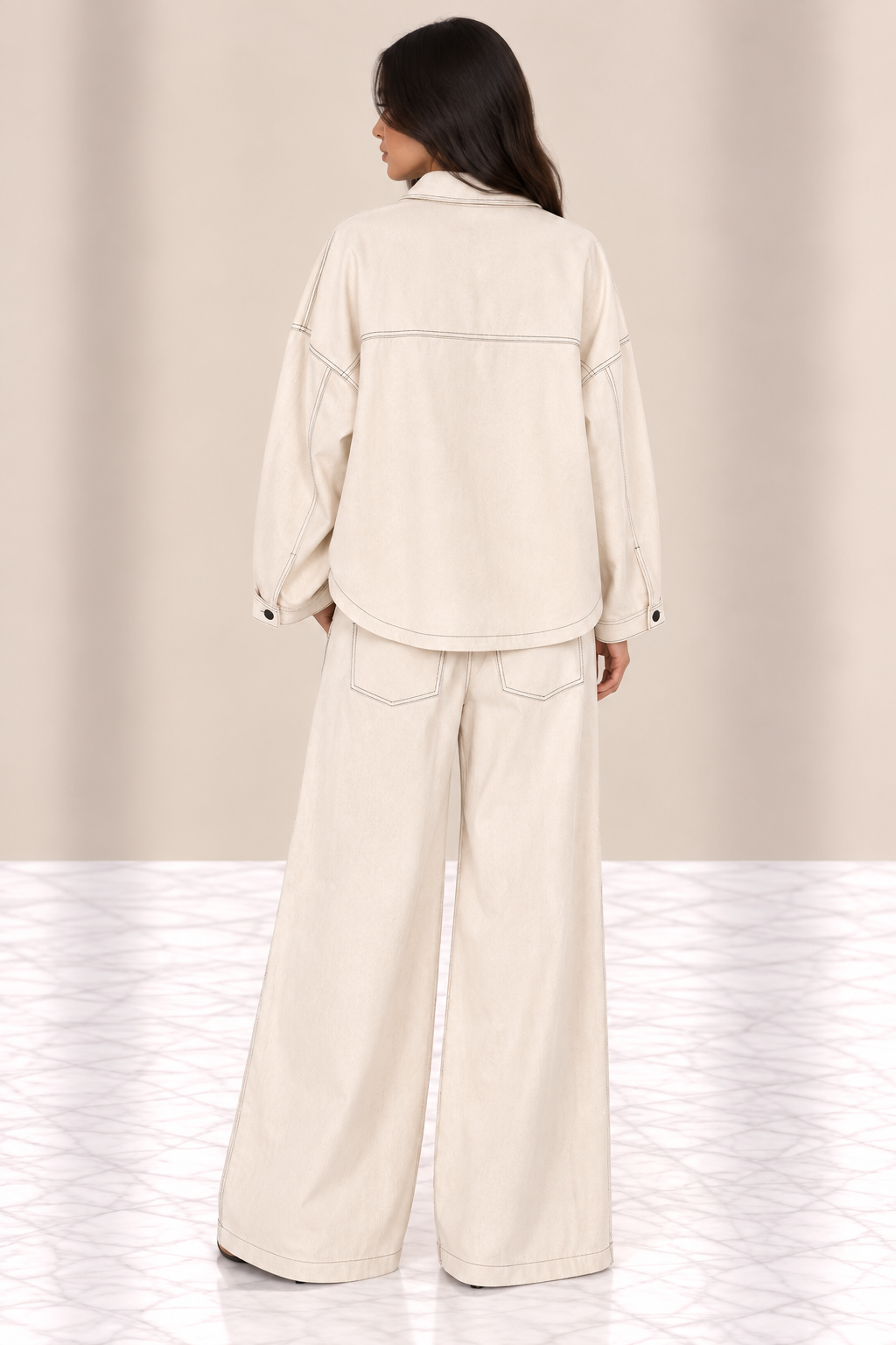 Completo lumina Denim Cream Oversize