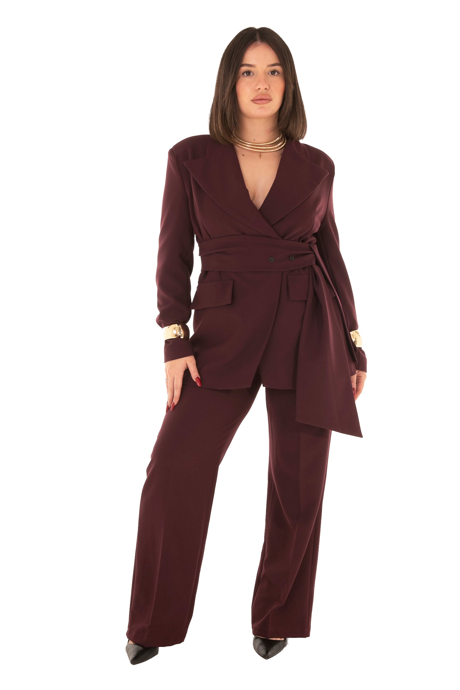 Tailleur MAYLA bordeaux