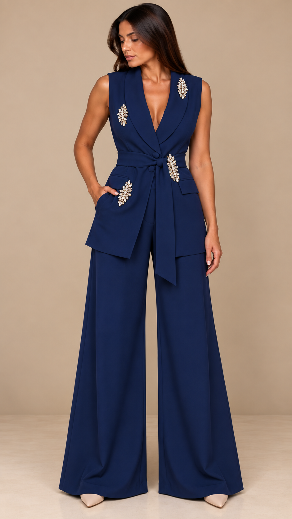 Tailleur Jewel Elegance Blu Navy