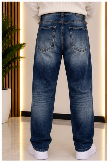 Jeans Straight Distressed