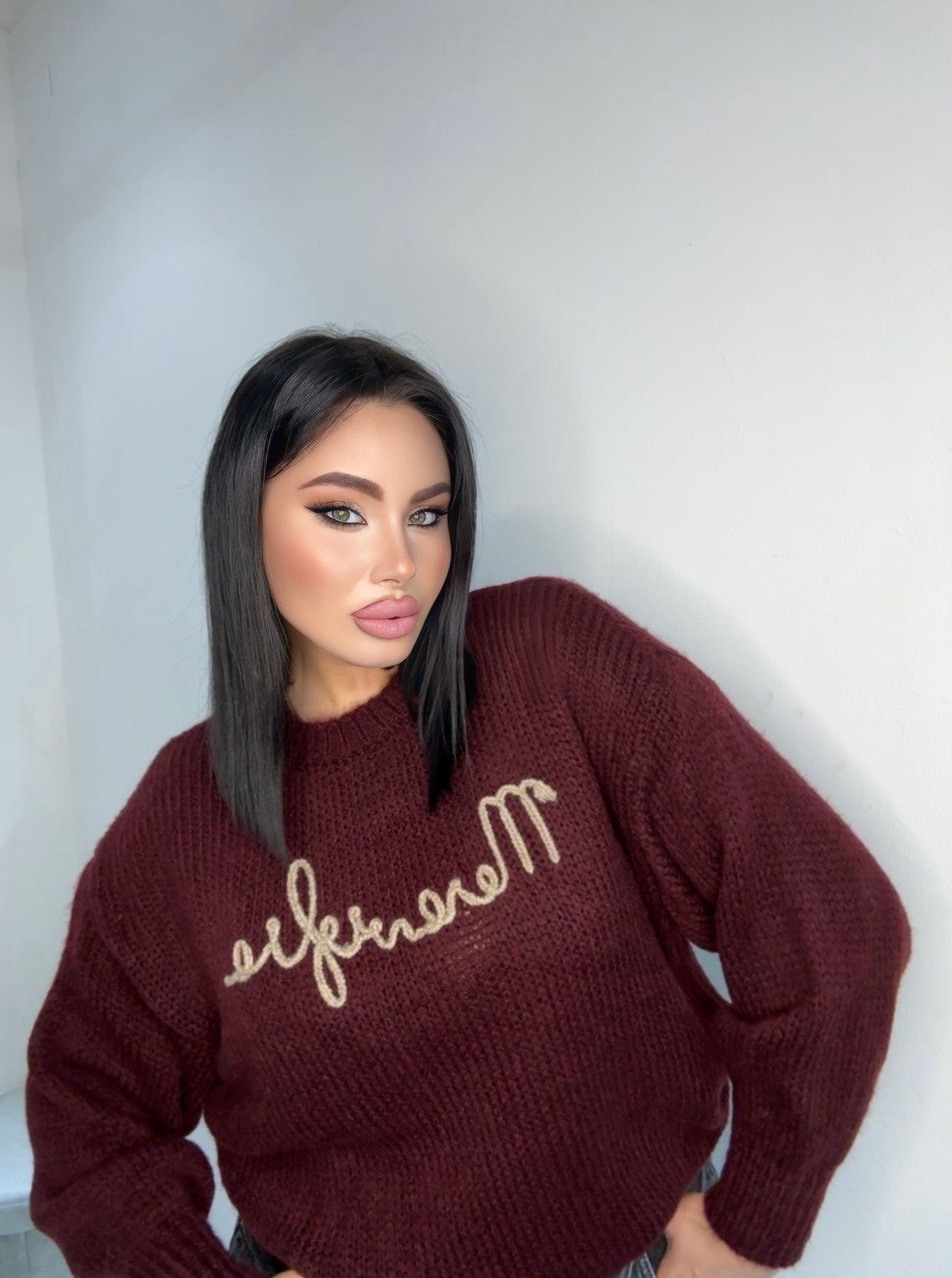 Maglioncino 3176 bordeaux