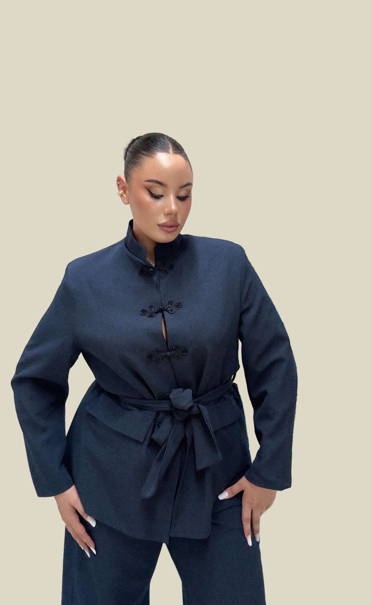 Tailleur elan blu navy