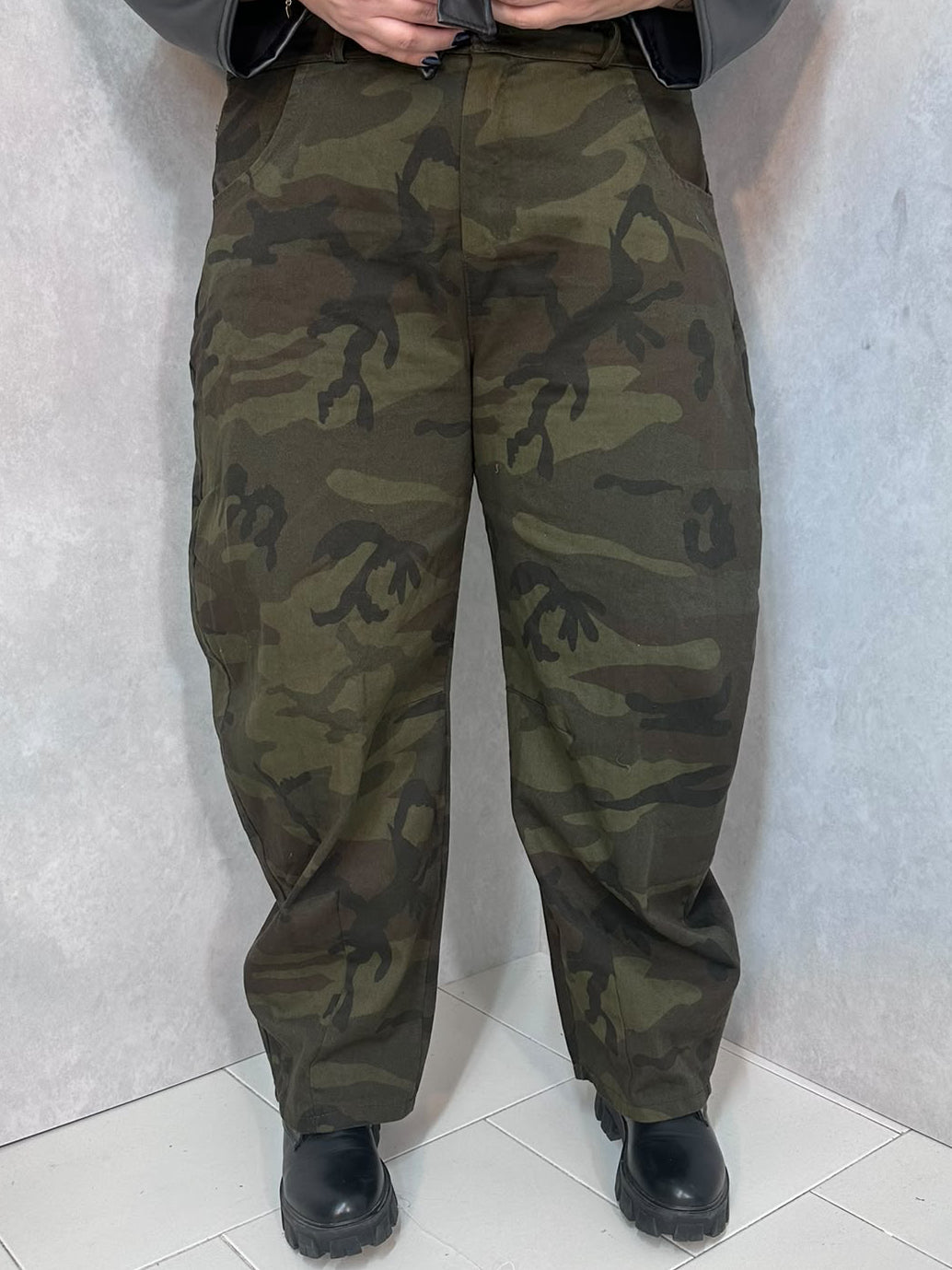 Jeans Balloon Camouflage Verde Militare