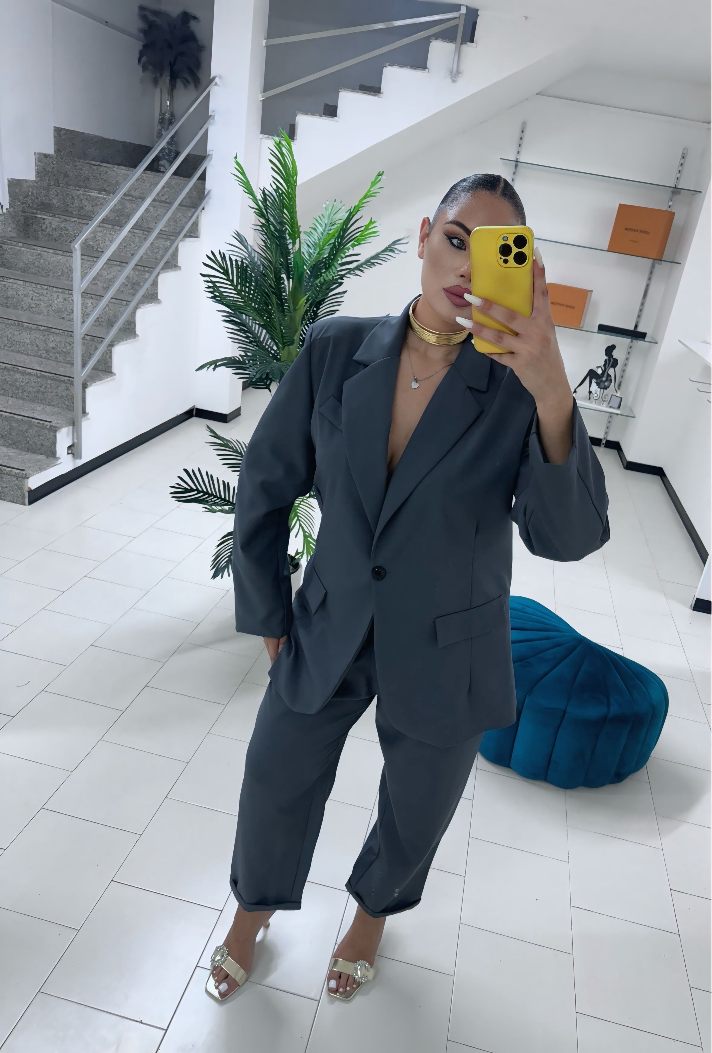 Tailleur miranda grey