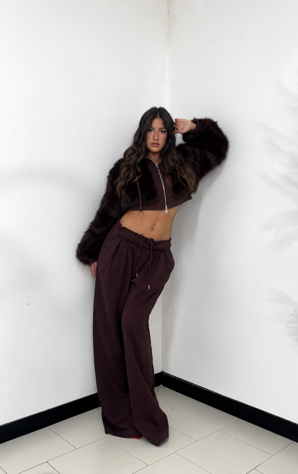 COMPLETO FUR GLAM BROWN