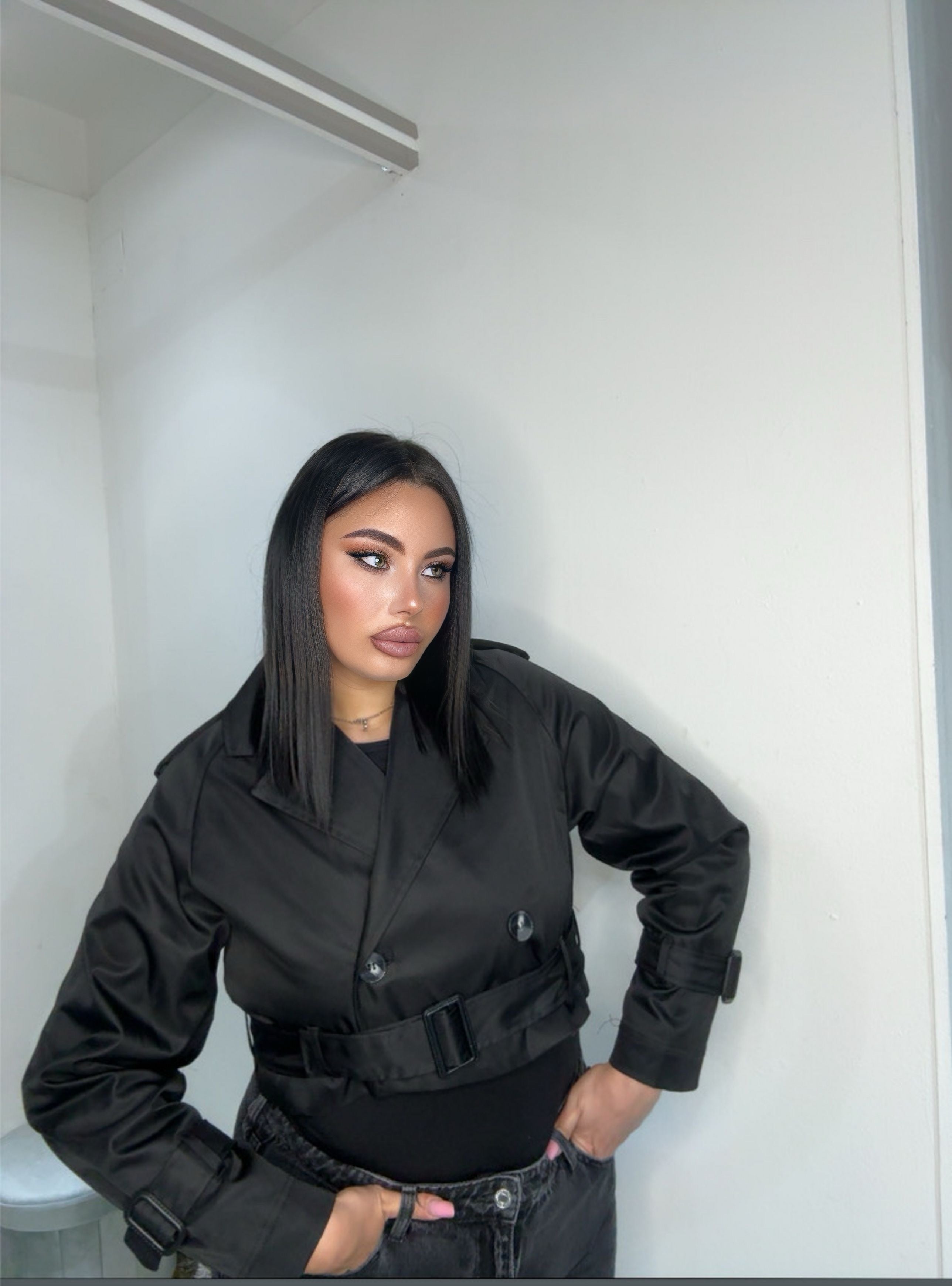 Trench corto 5666 nero