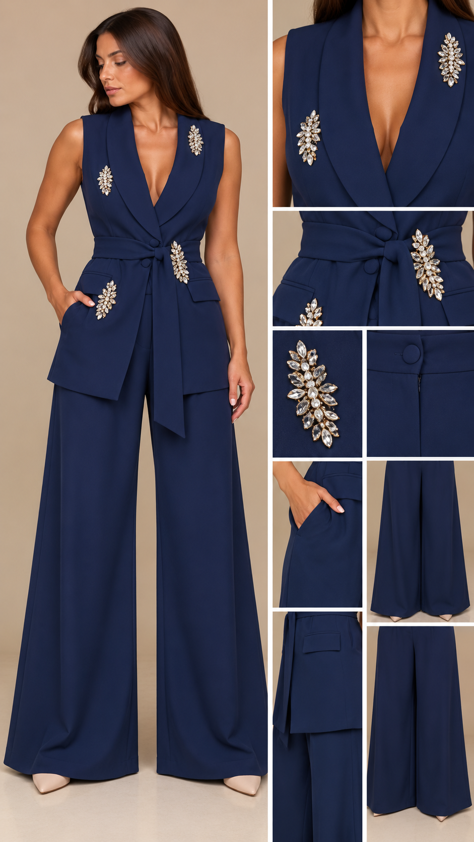 Tailleur Jewel Elegance Blu Navy