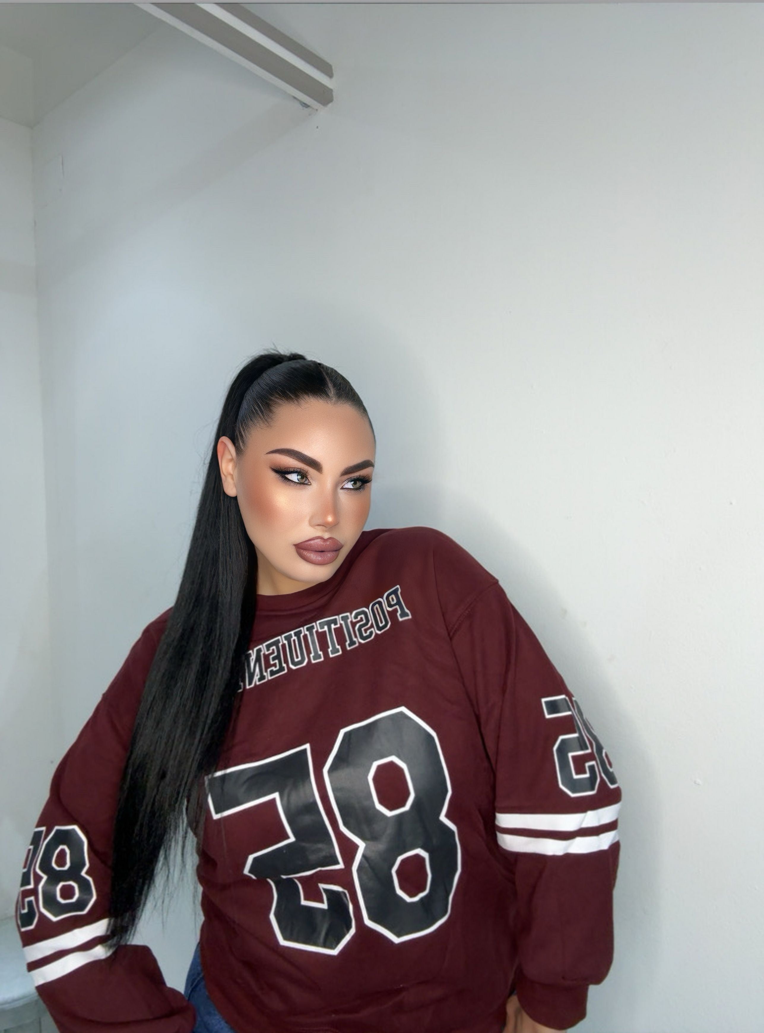 Felpa N85 bordeaux